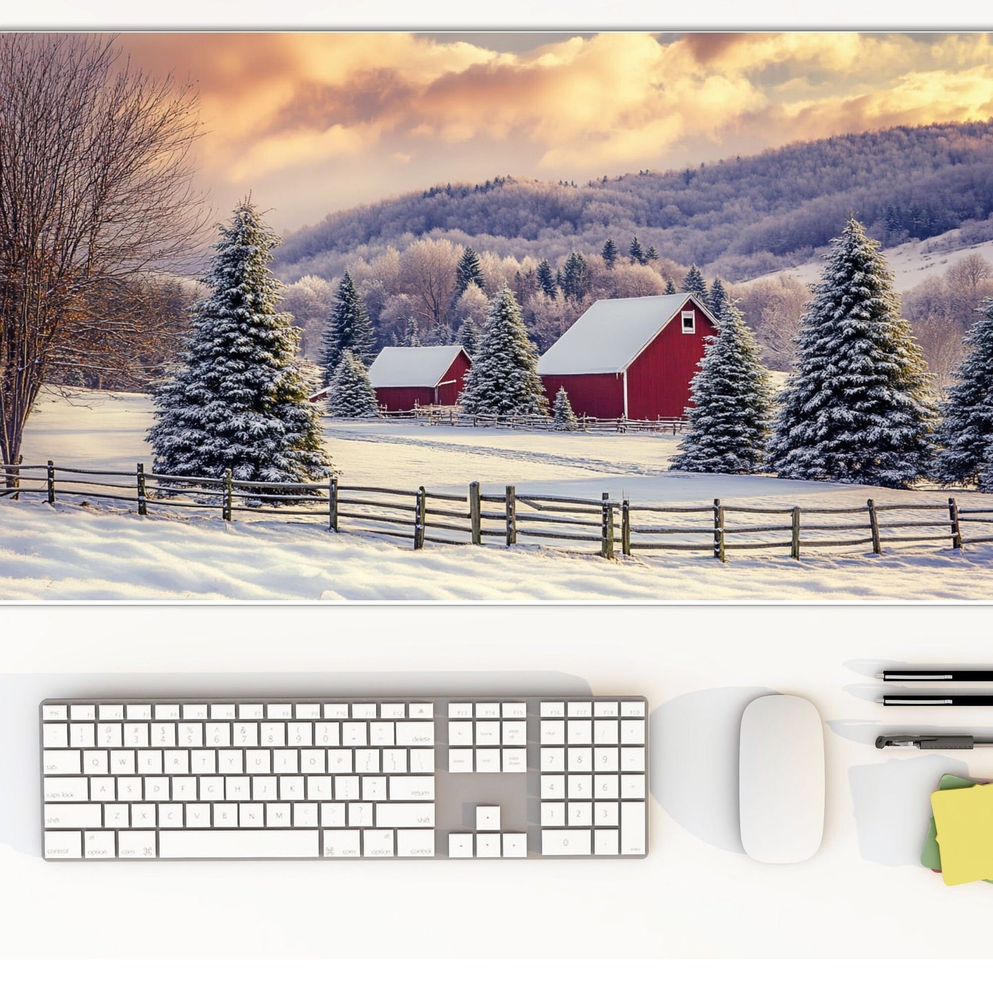 Winter Desk Mat, Mouse Pad, Gaming Playmat