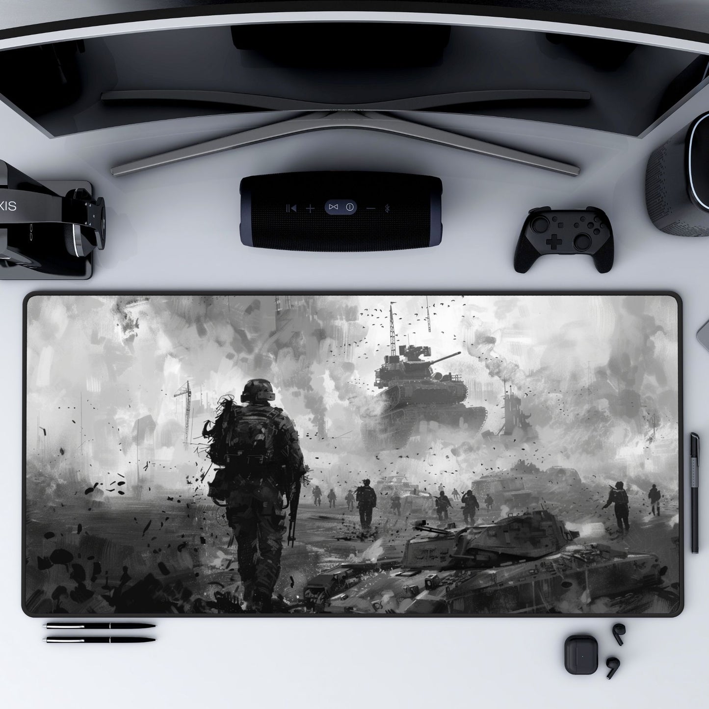 Entimes Battle Desk Mat, Mouse Pad, Gaming Playmat