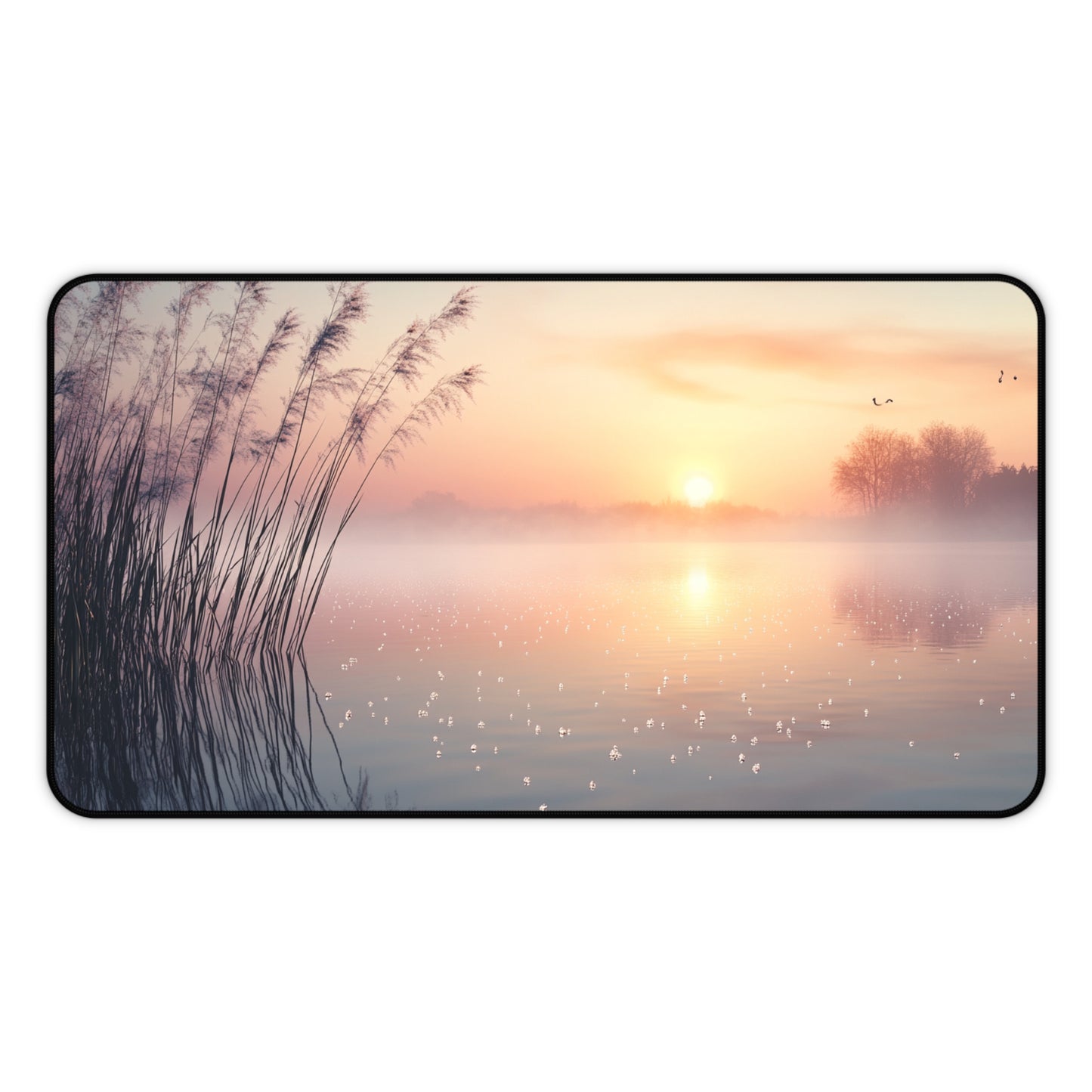 Sunrise on the Lake Desk Mat, Mouse Pad, Gaming Playmat