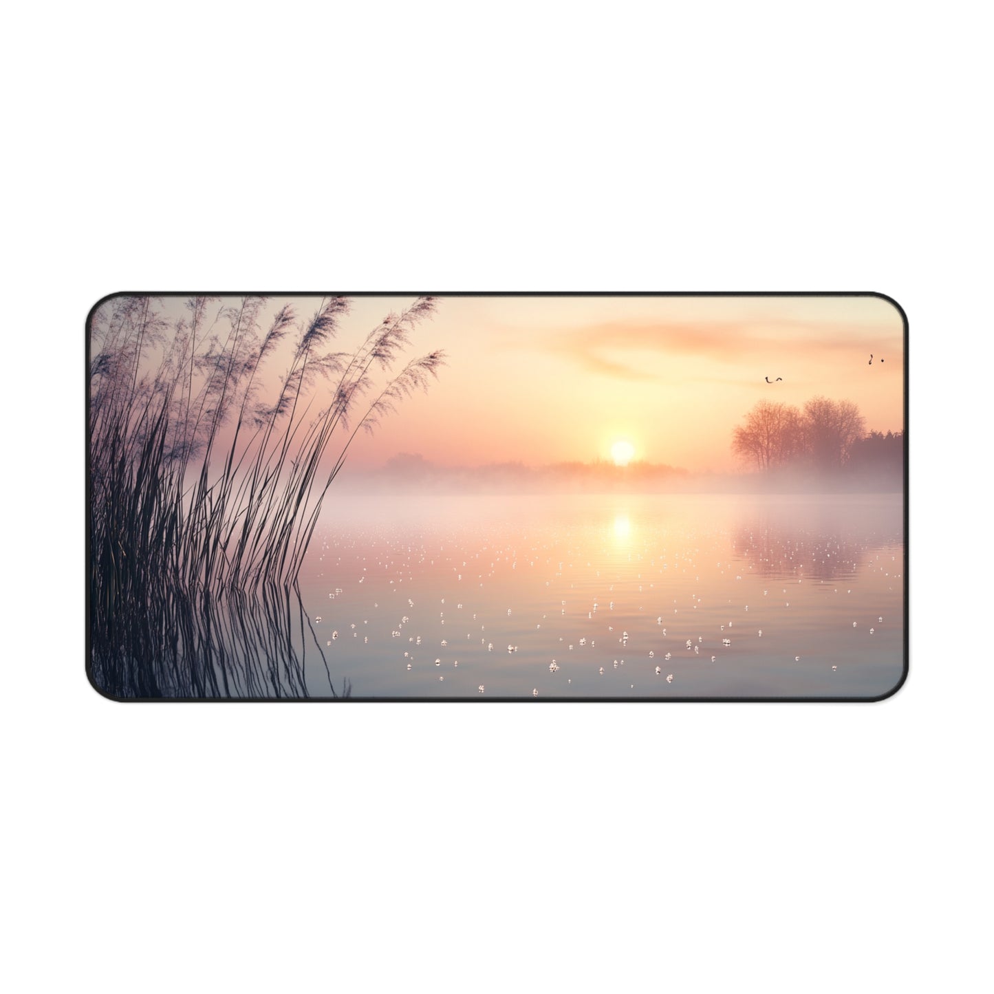 Sunrise on the Lake Desk Mat, Mouse Pad, Gaming Playmat