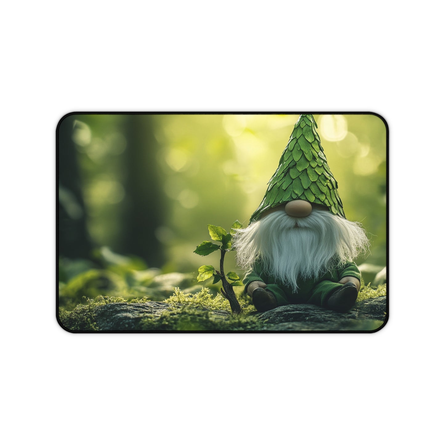 Woodland Gnome Desk Mat, Mouse Pad, Gaming Playmat