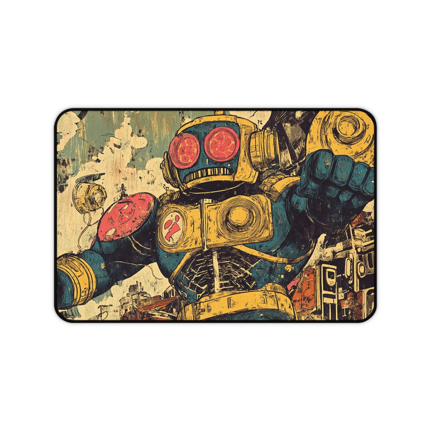 Comic Book Art Desk Mat, Mouse Pad, Gaming Mat