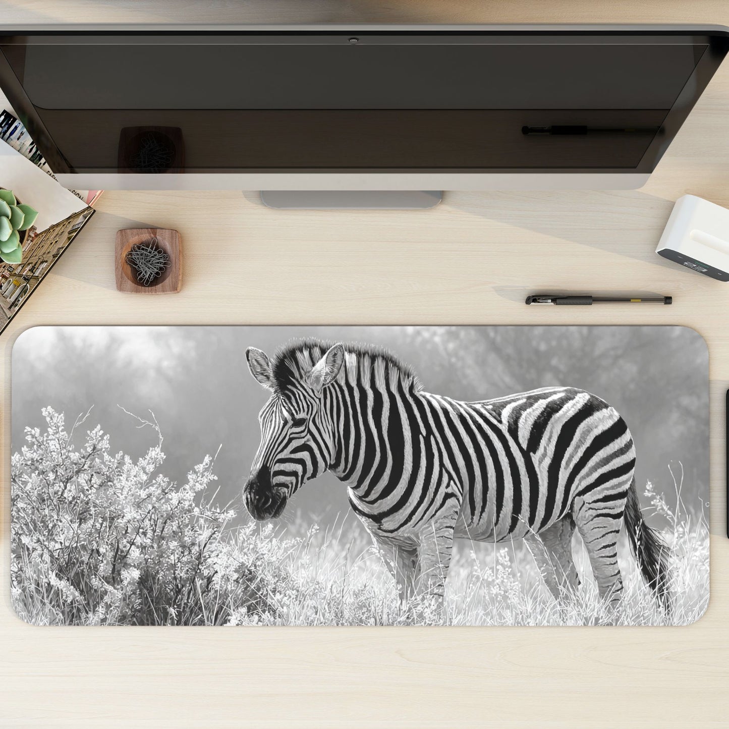 Zebra Desk Mat, Mouse Pad, Gaming Playmat