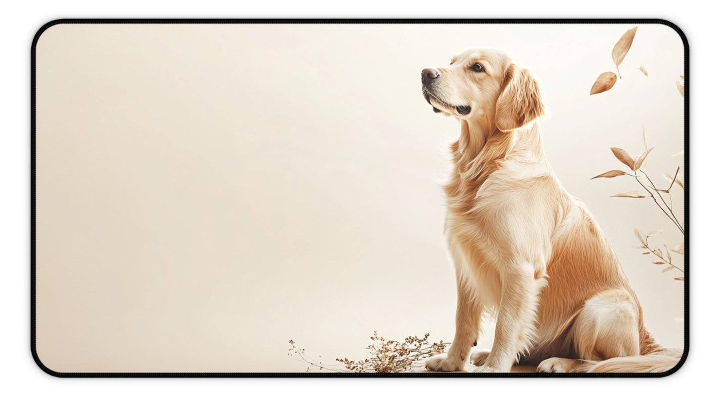 Golden Retriever Desk Mat, Mouse Pad, Gaming Mat