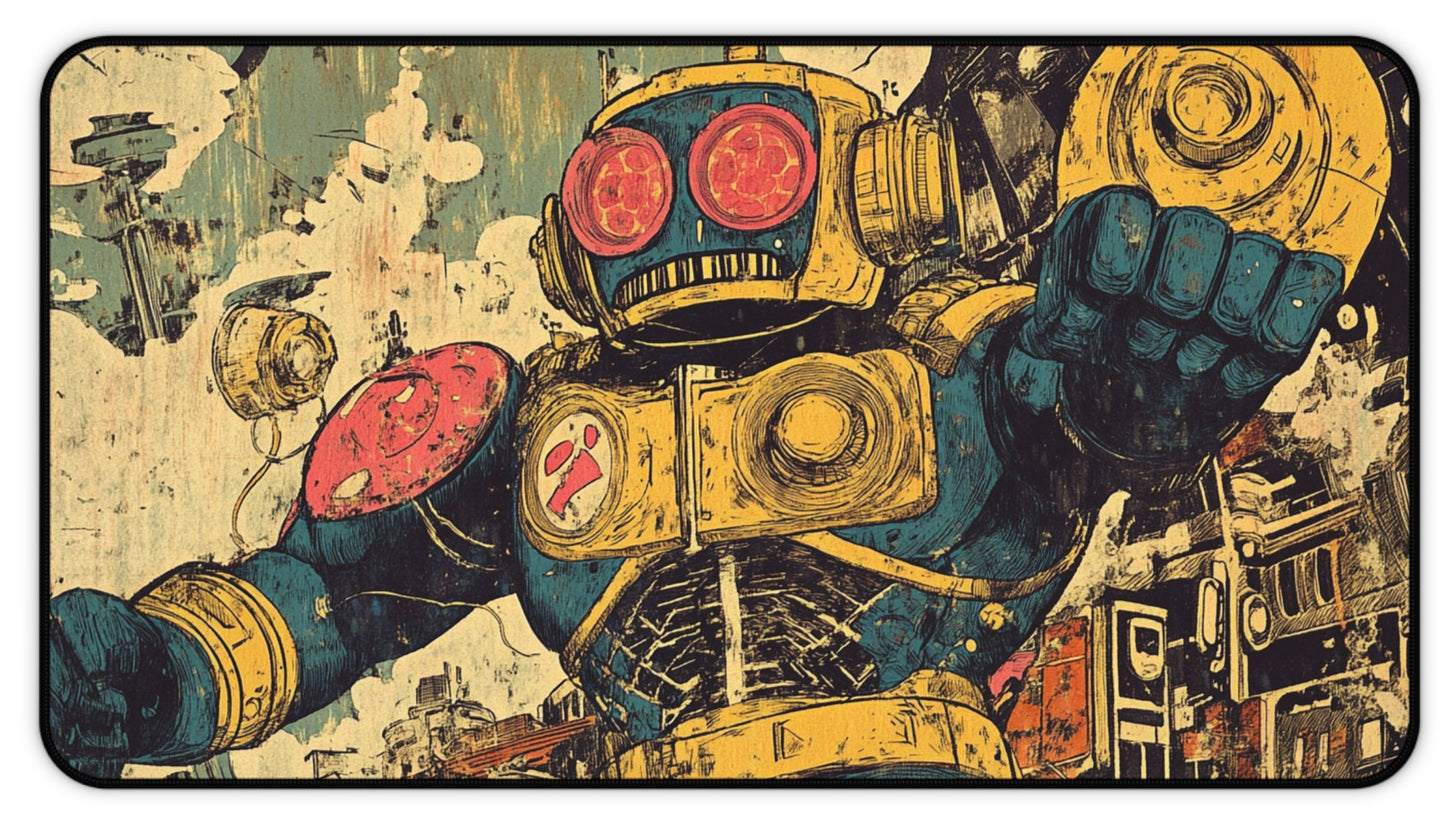 Comic Book Art Desk Mat, Mouse Pad, Gaming Mat