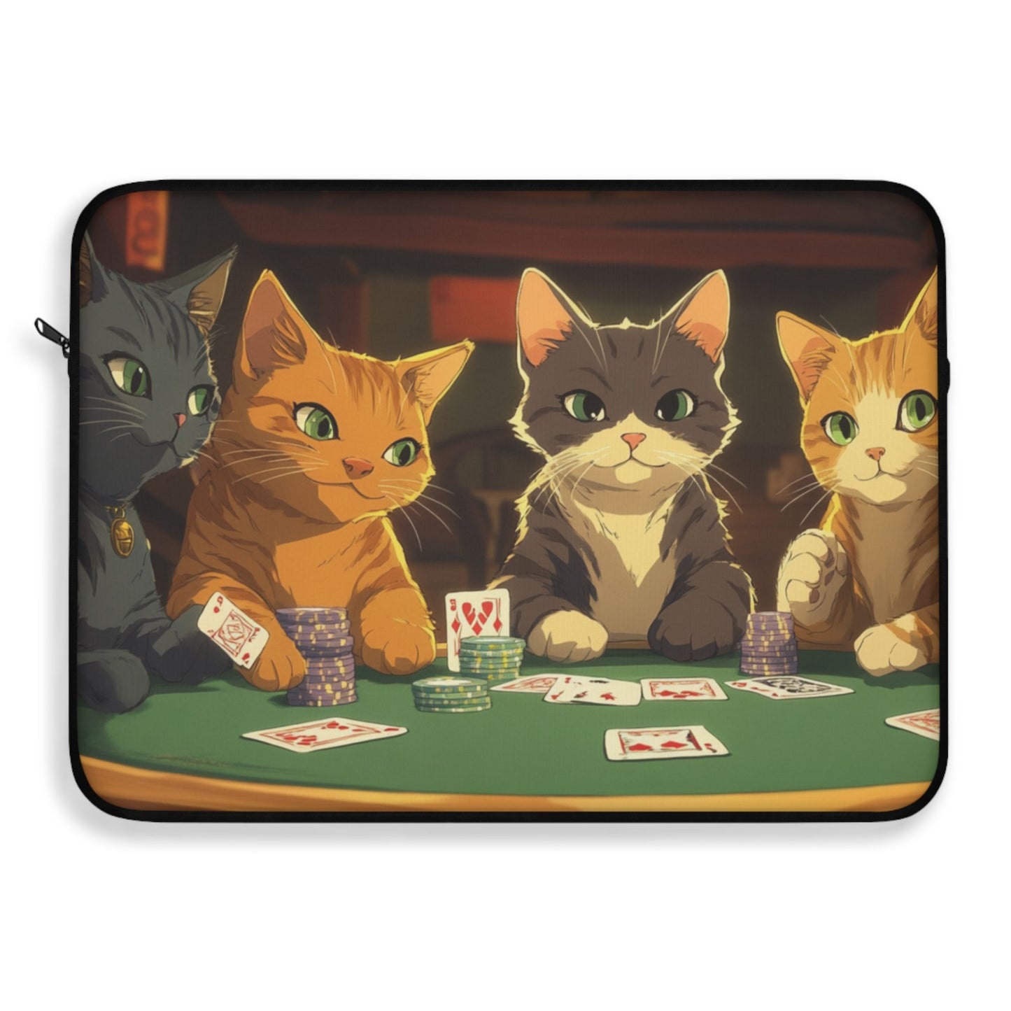 Cats Playing Poker Laptop and Tablet Sleeve / Bag / Case