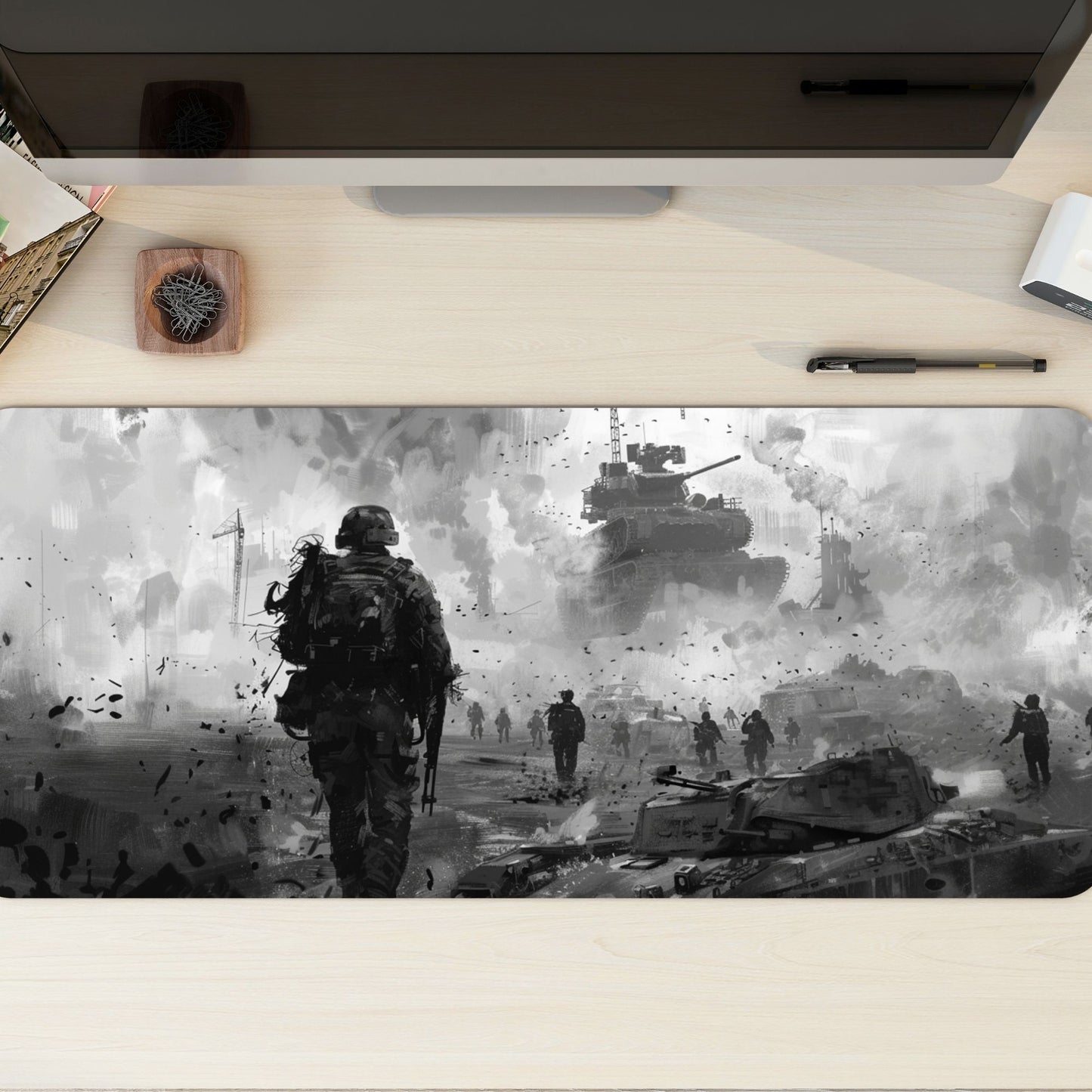 Entimes Battle Desk Mat, Mouse Pad, Gaming Playmat