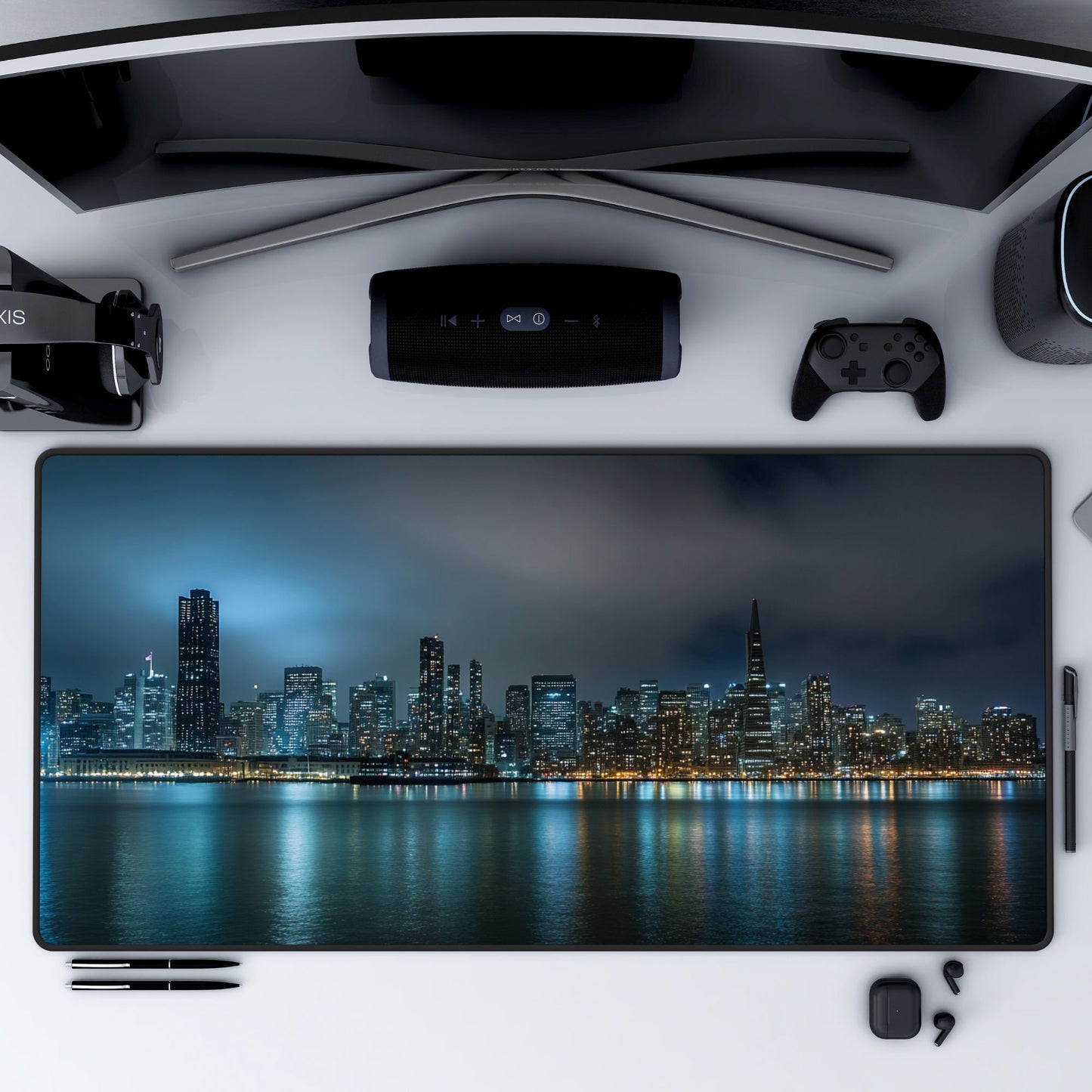Philadelphia Skyline Desk Mat, Mouse Pad, Gaming Playmat