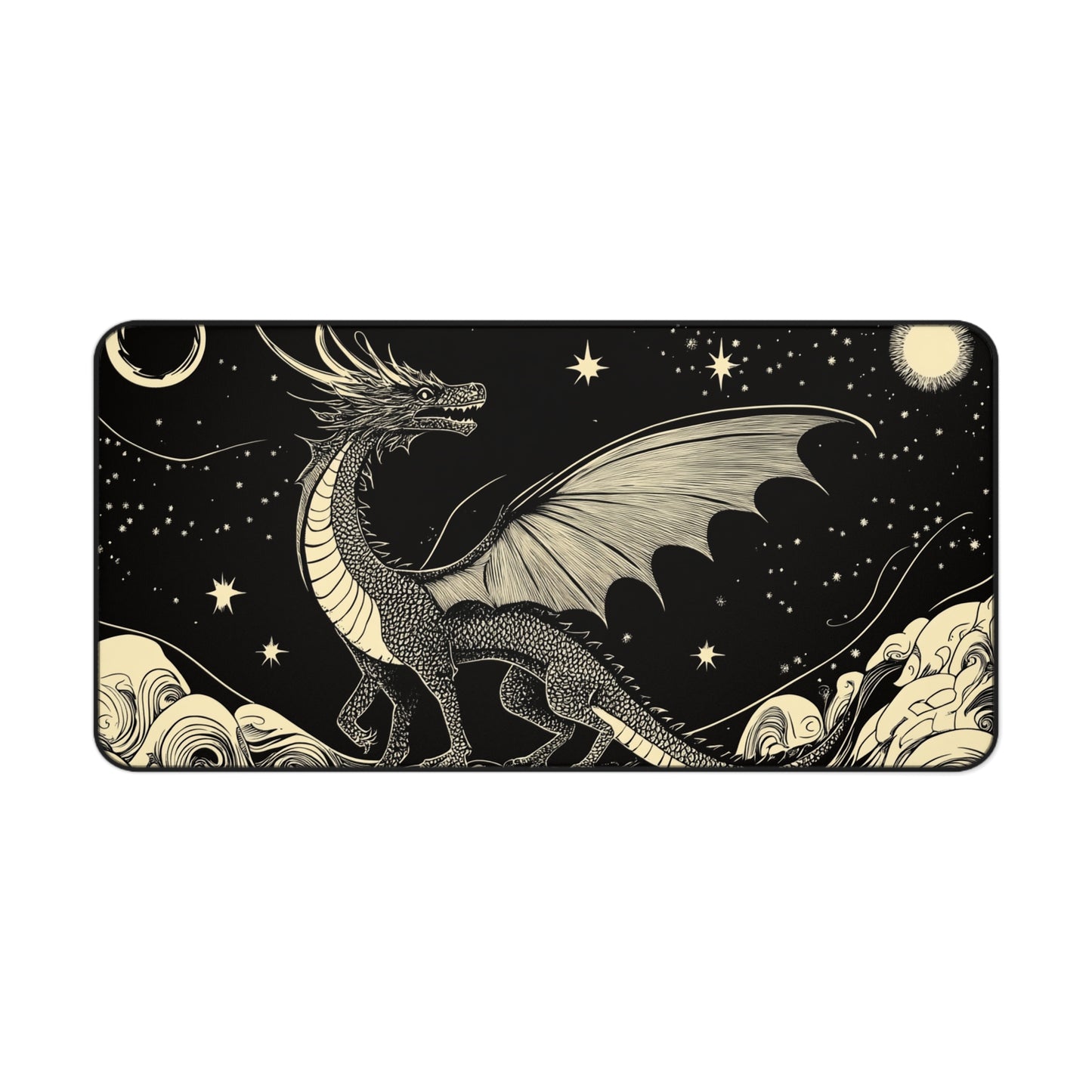 Celestial Dragon Desk Mat, Mouse Pad, Gaming Mat