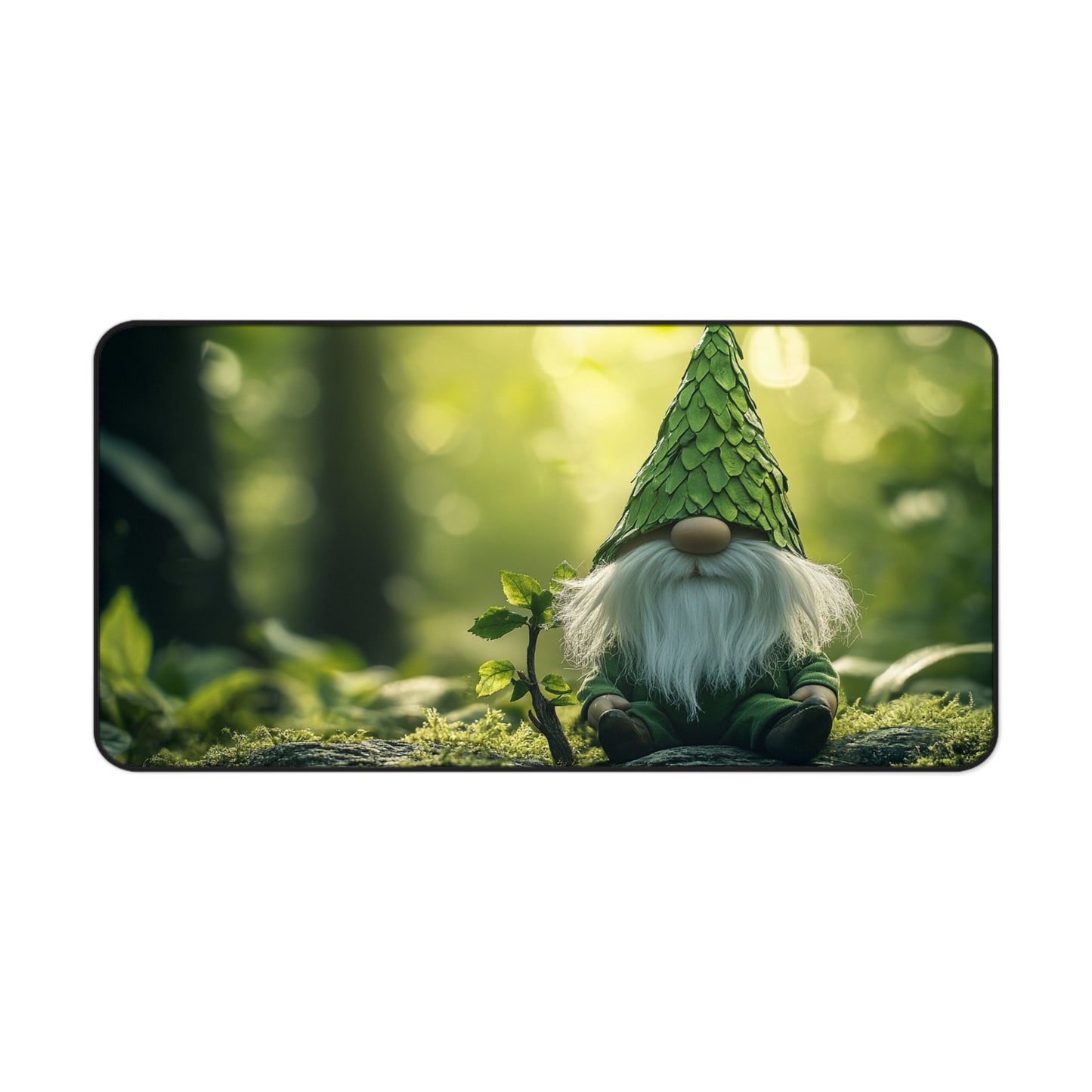 Woodland Gnome Desk Mat, Mouse Pad, Gaming Playmat