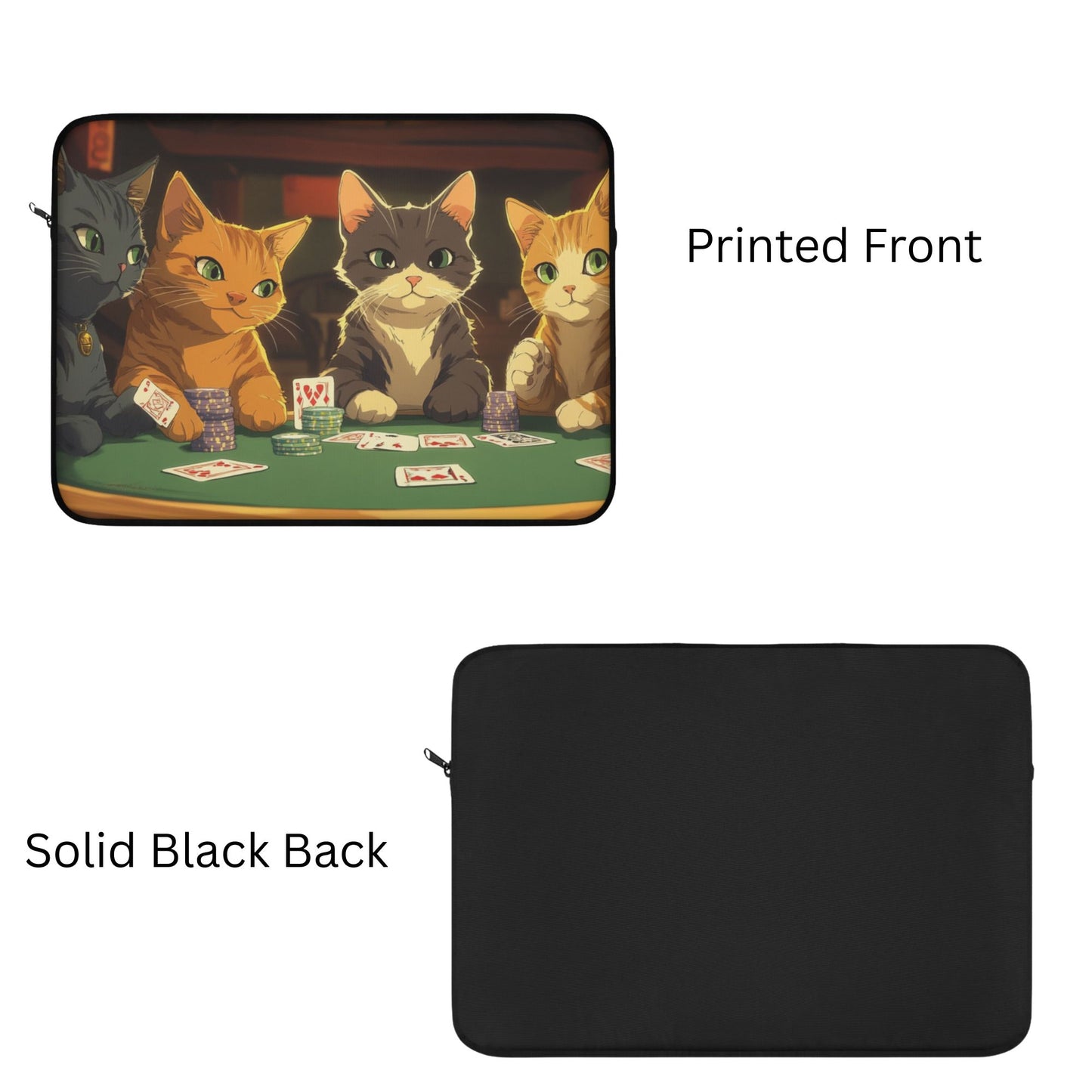 Cats Playing Poker Laptop and Tablet Sleeve / Bag / Case