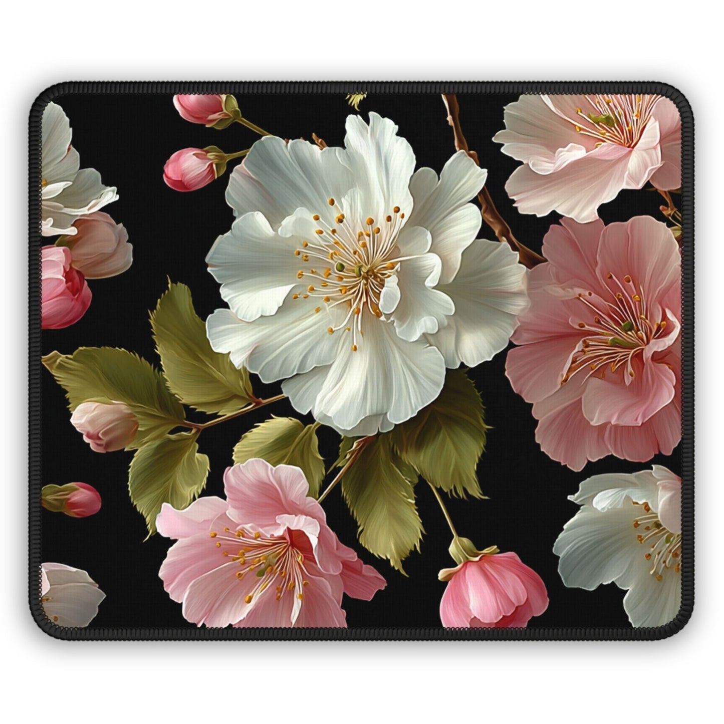 Peony Flowers Desk Mat, Mouse Pad, Gaming Playmat