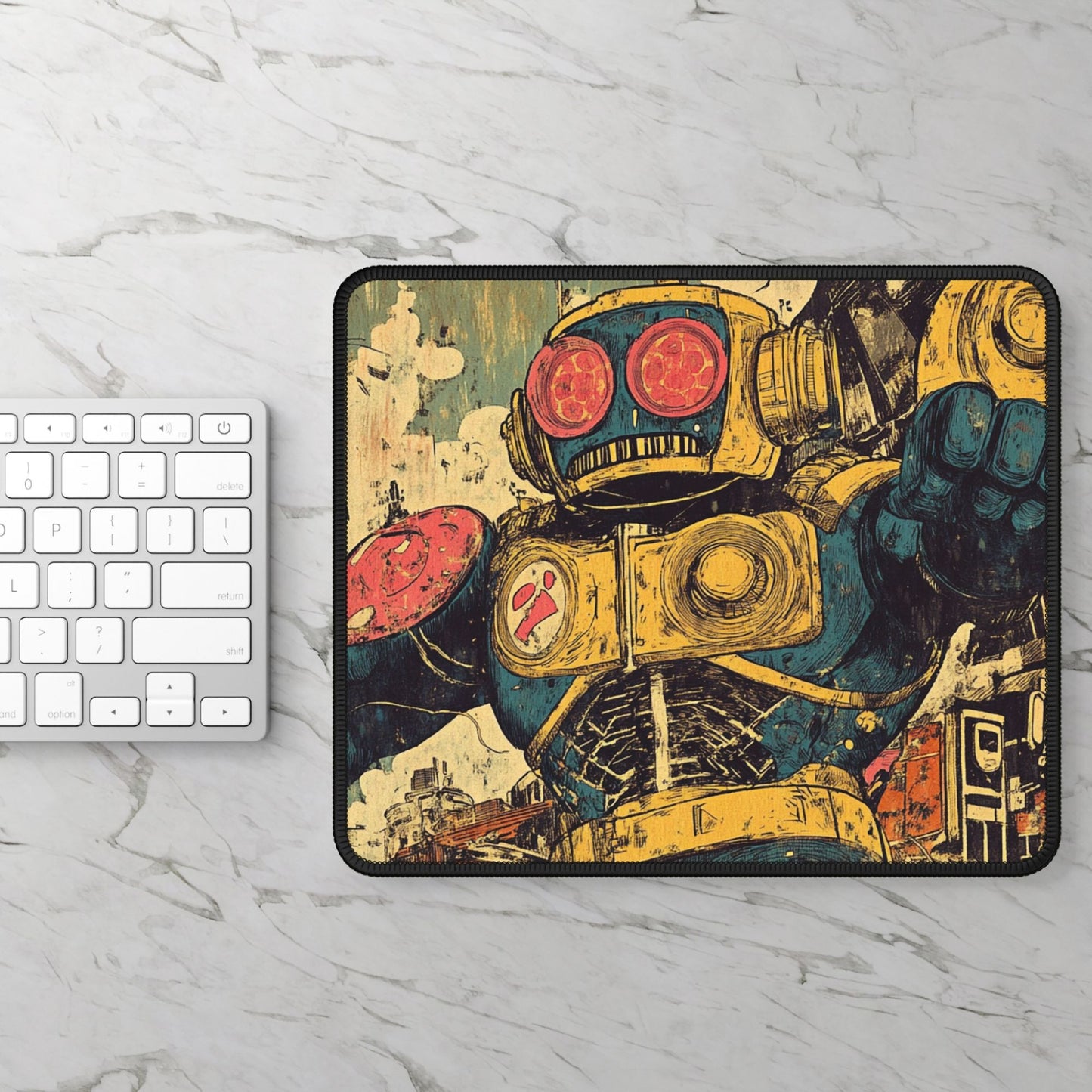 Comic Book Art Desk Mat, Mouse Pad, Gaming Mat