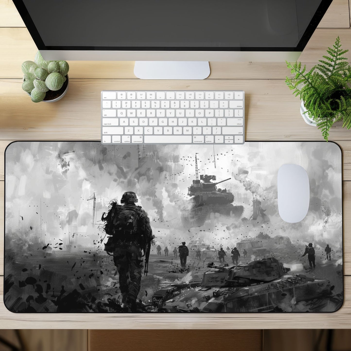 Entimes Battle Desk Mat, Mouse Pad, Gaming Playmat