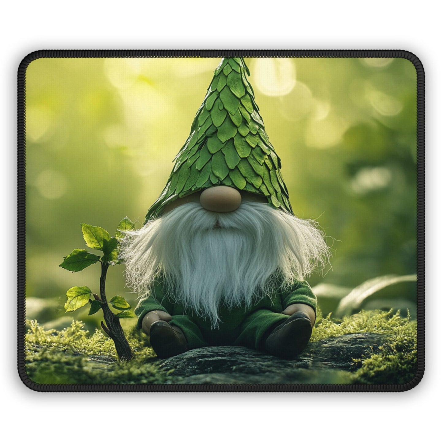 Woodland Gnome Desk Mat, Mouse Pad, Gaming Playmat