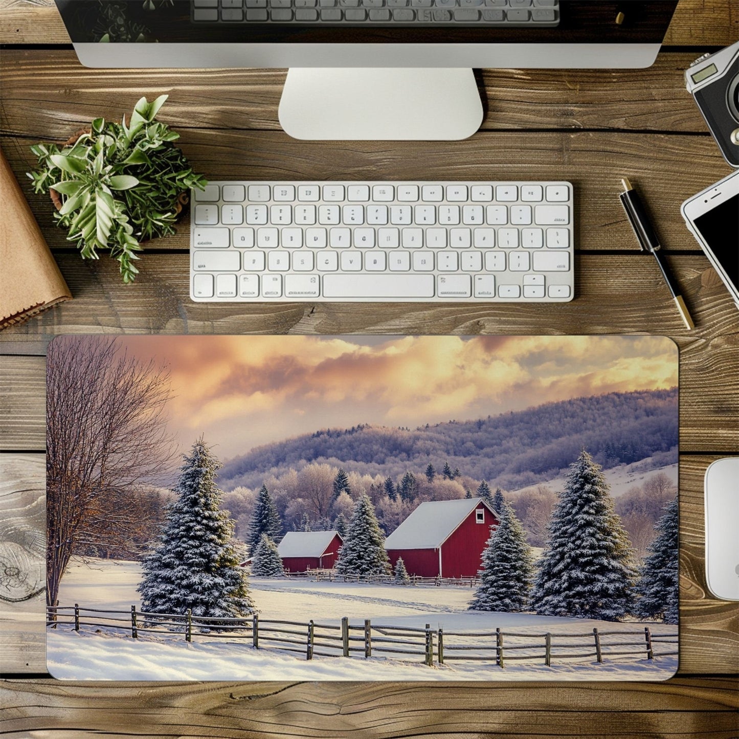 Winter Desk Mat, Mouse Pad, Gaming Playmat
