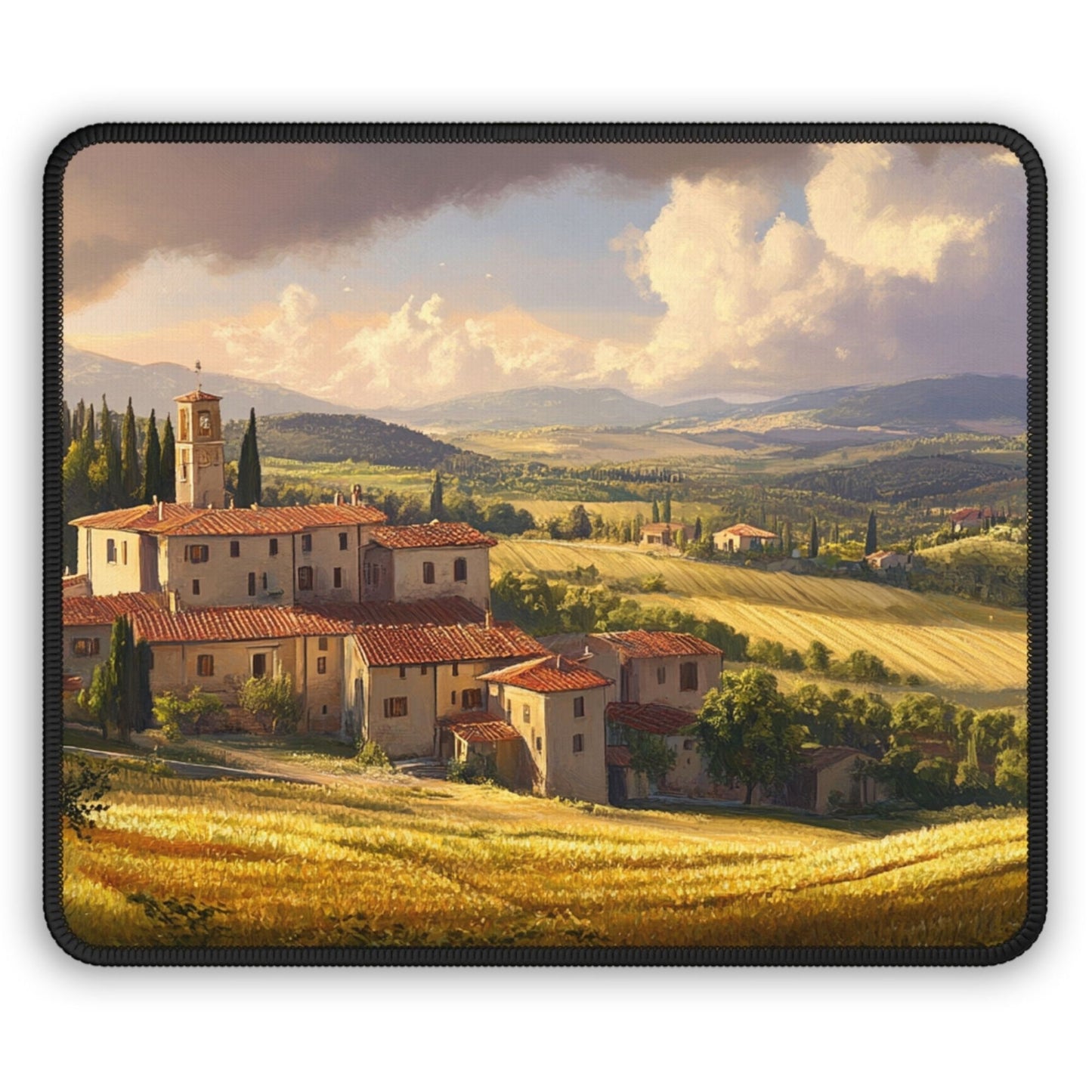 Tuscan Landscape Desk Mat, Mouse Pad, Gaming Playmat