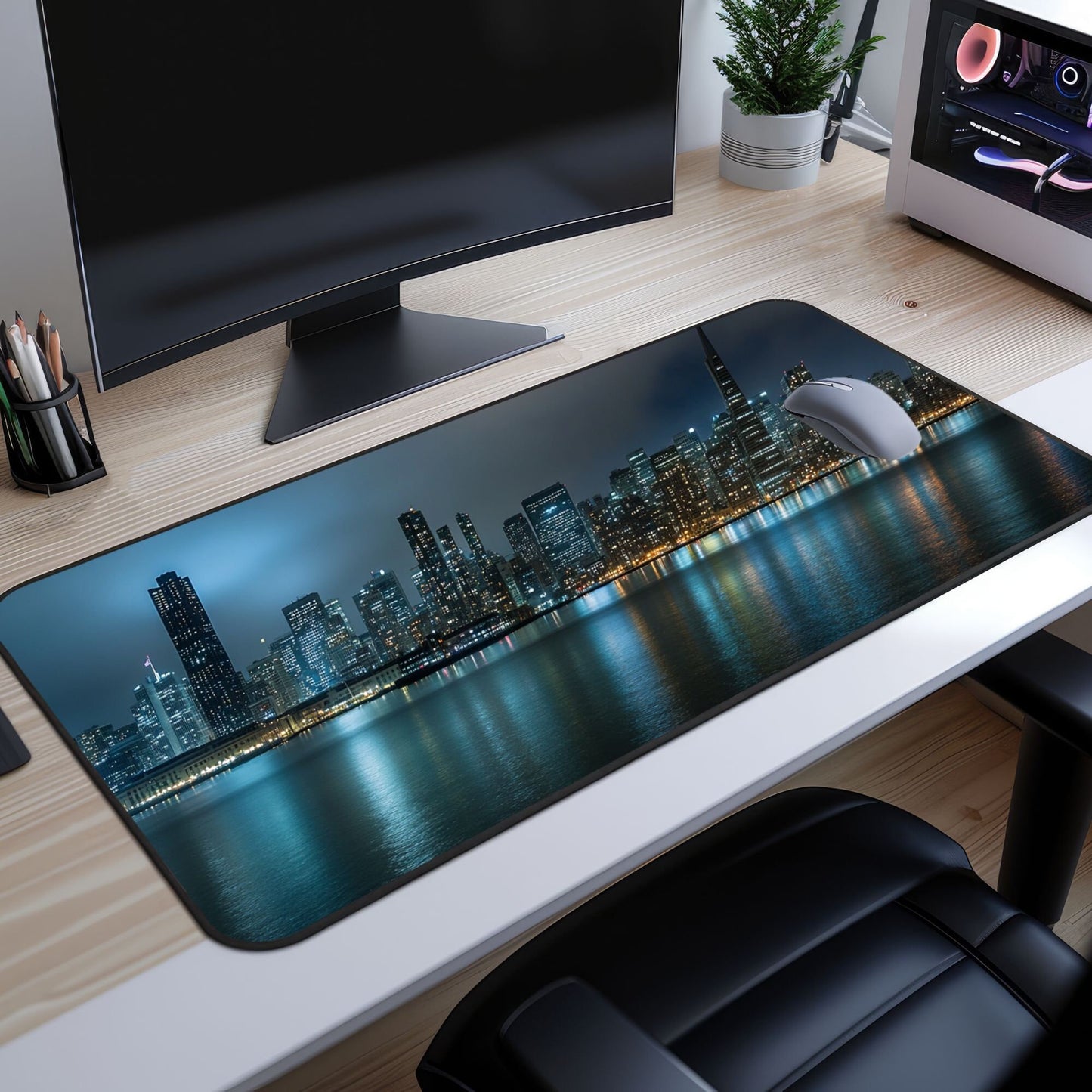 Philadelphia Skyline Desk Mat, Mouse Pad, Gaming Playmat