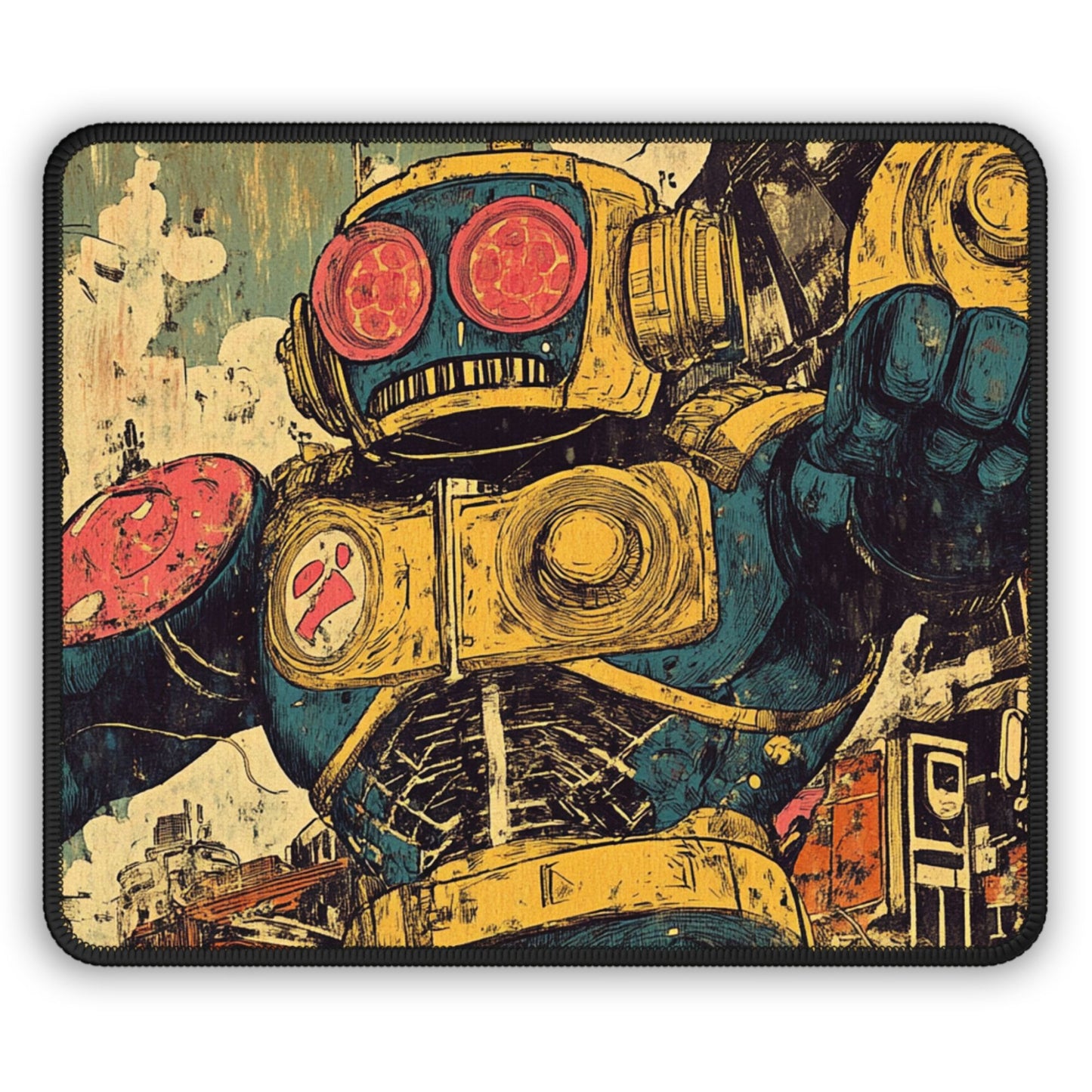 Comic Book Art Desk Mat, Mouse Pad, Gaming Mat