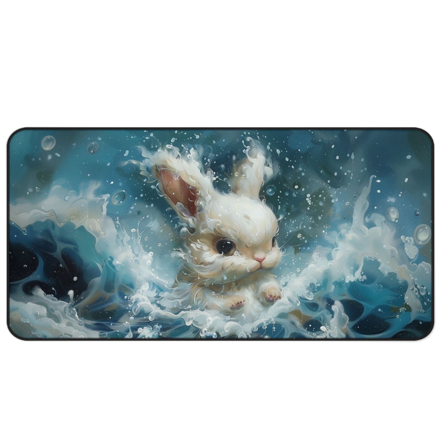Sea Bunny Desk Mat, Mouse Pad, Gaming Playmat