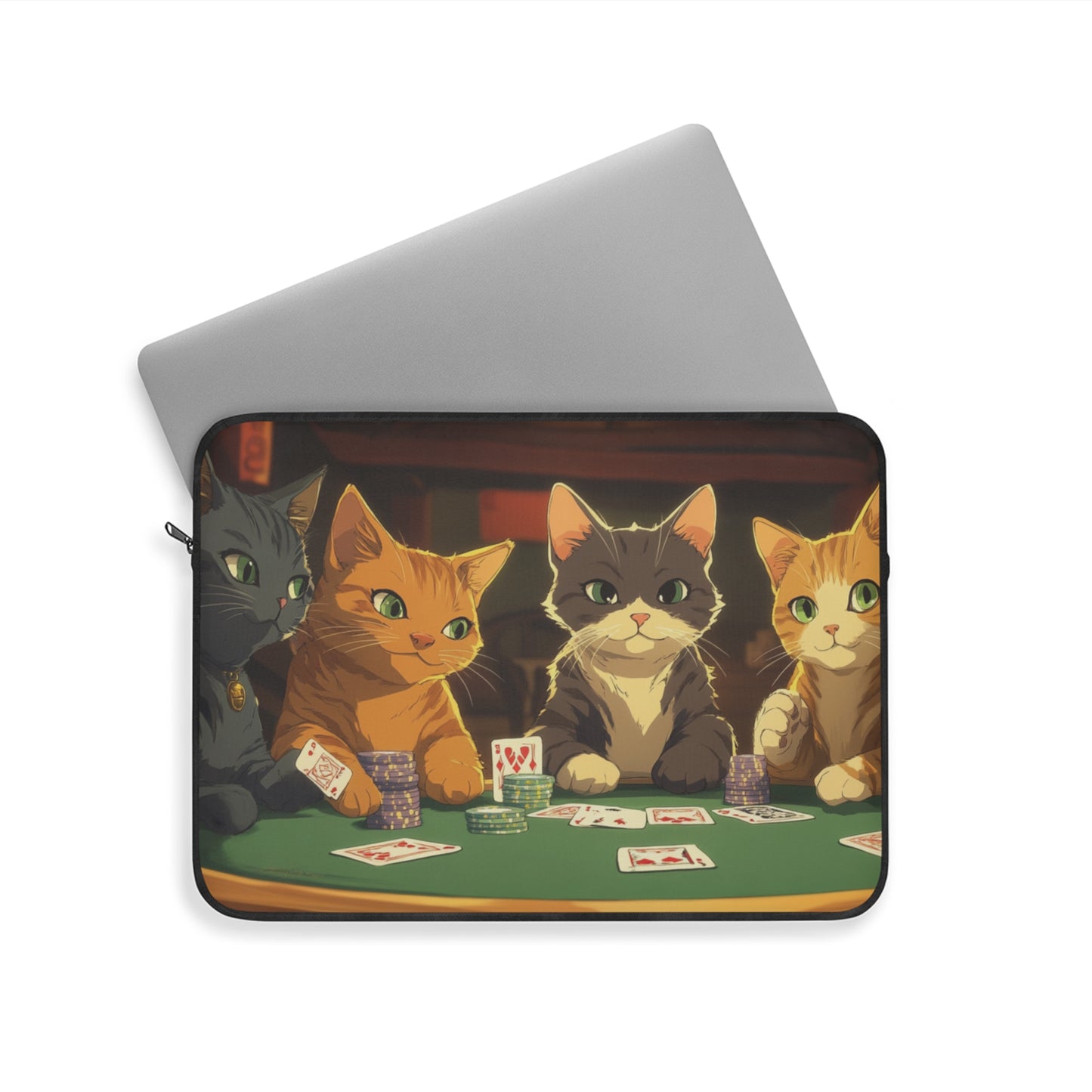 Cats Playing Poker Laptop and Tablet Sleeve / Bag / Case