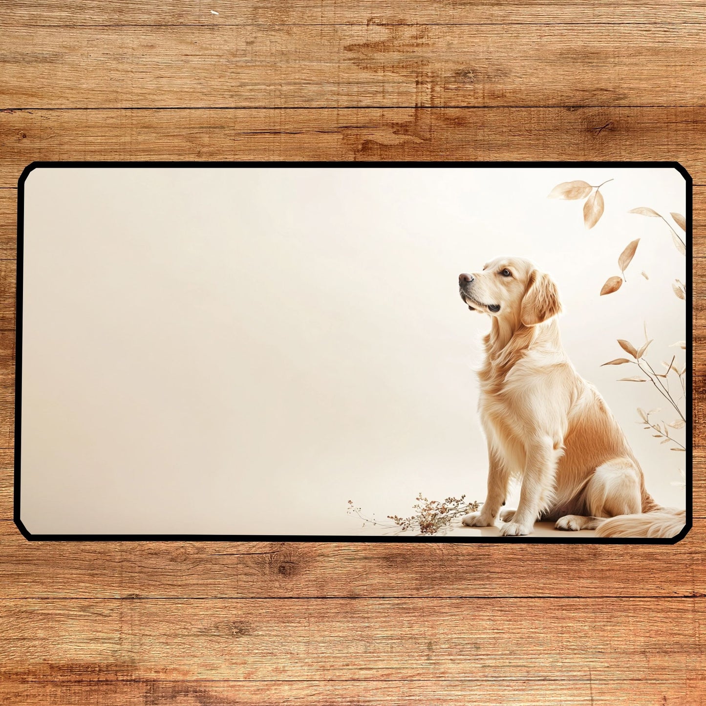Golden Retriever Desk Mat, Mouse Pad, Gaming Mat