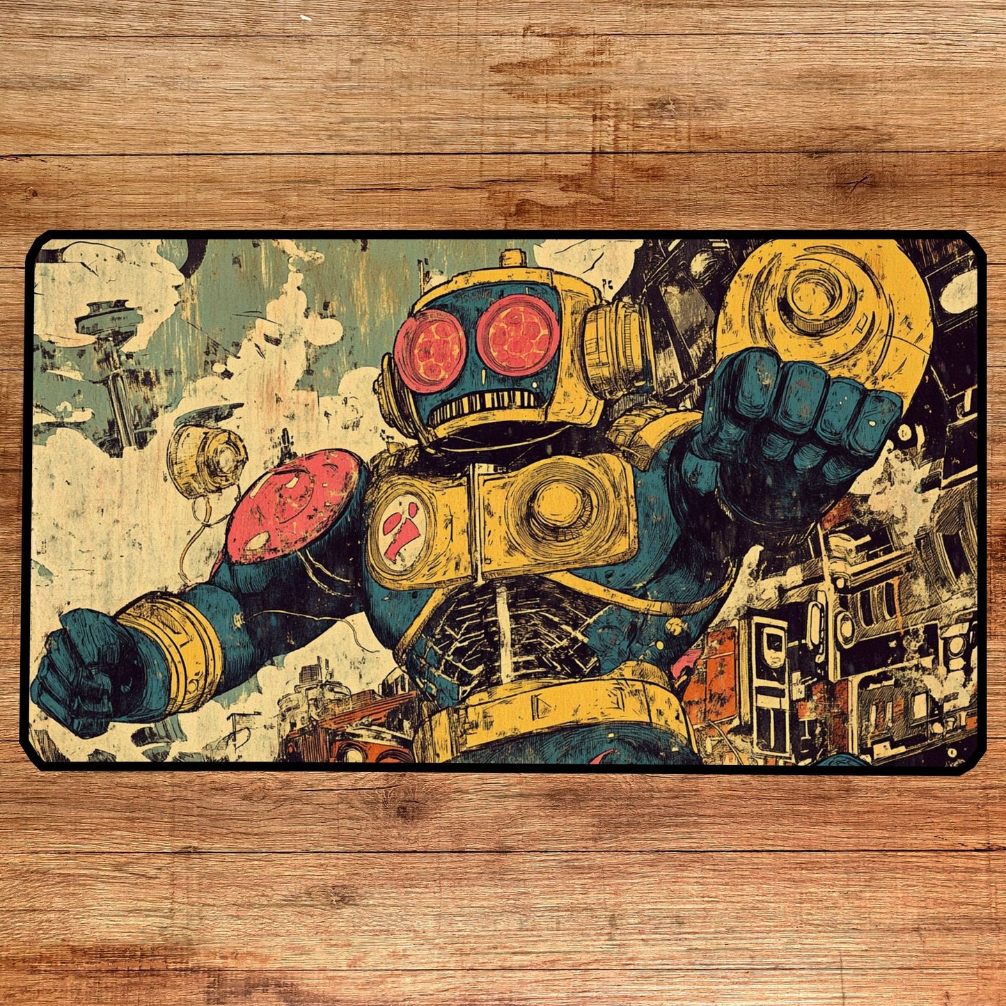 Comic Book Art Desk Mat, Mouse Pad, Gaming Mat