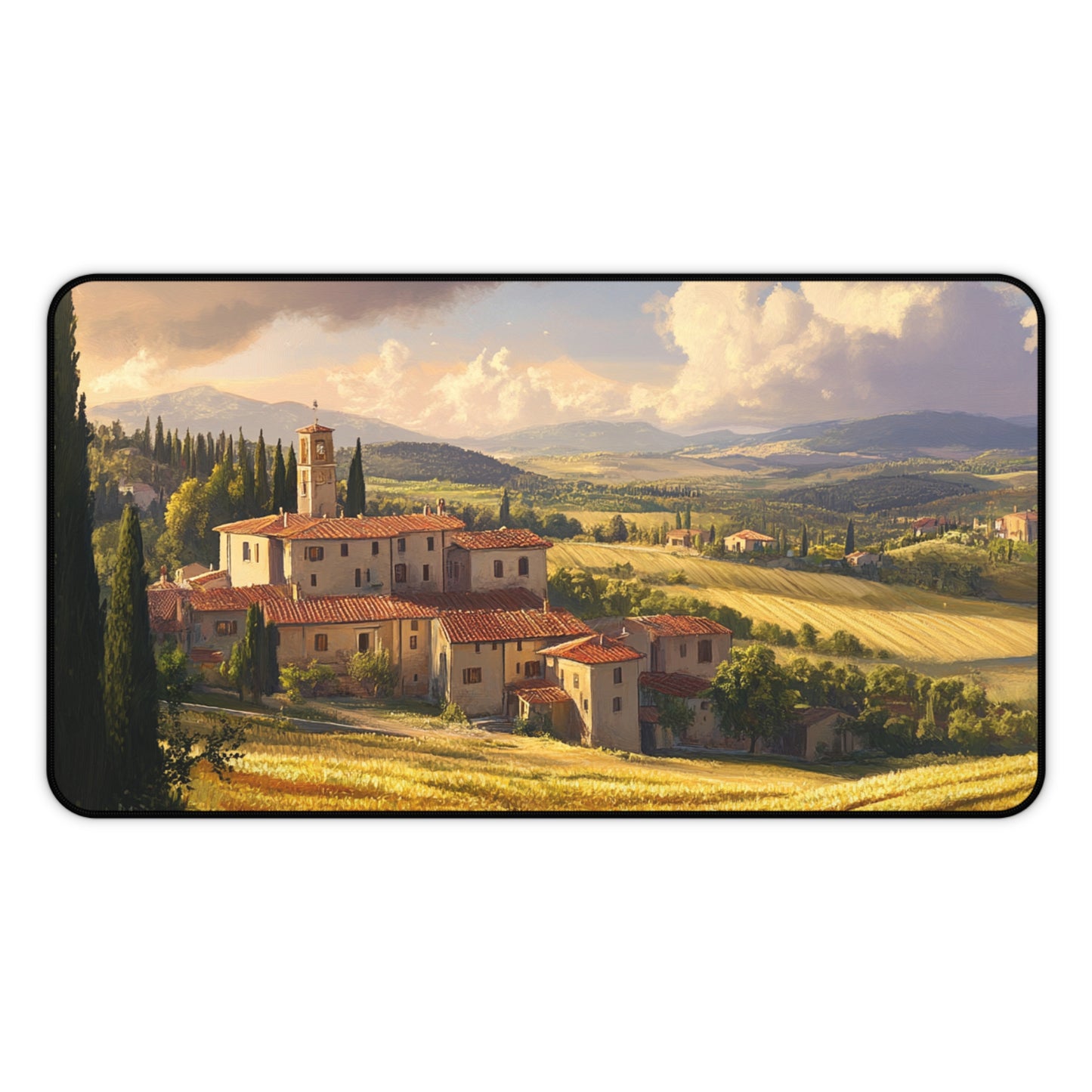 Tuscan Landscape Desk Mat, Mouse Pad, Gaming Playmat