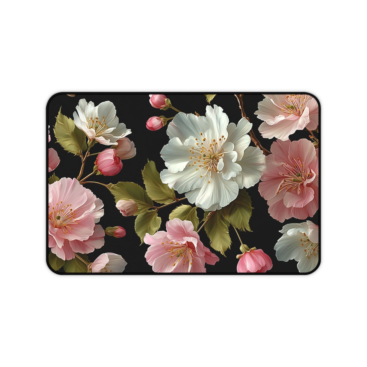 Peony Flowers Desk Mat, Mouse Pad, Gaming Playmat