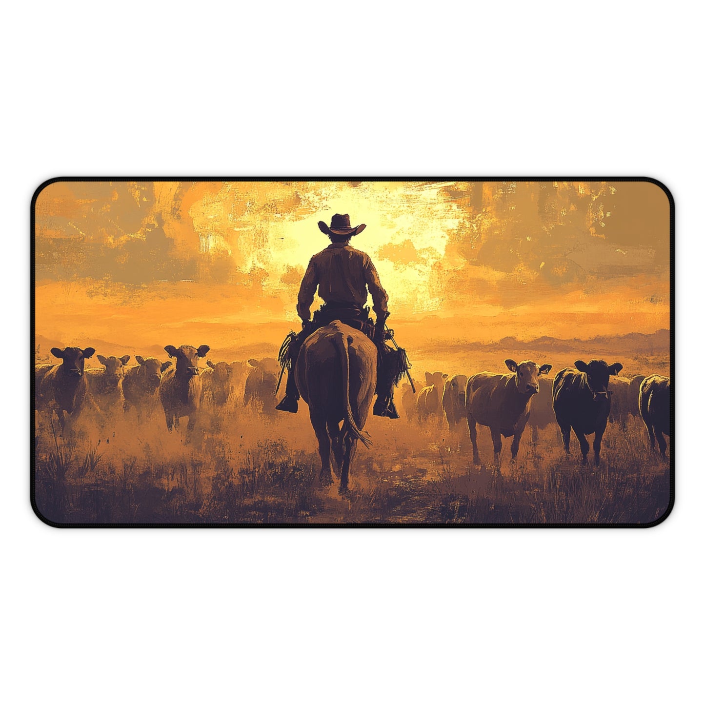 Western Art Desk Mat, Mouse Pad, Gaming Playmat