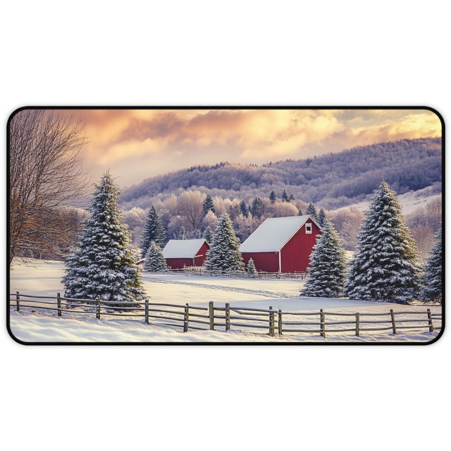 Winter Desk Mat, Mouse Pad, Gaming Playmat