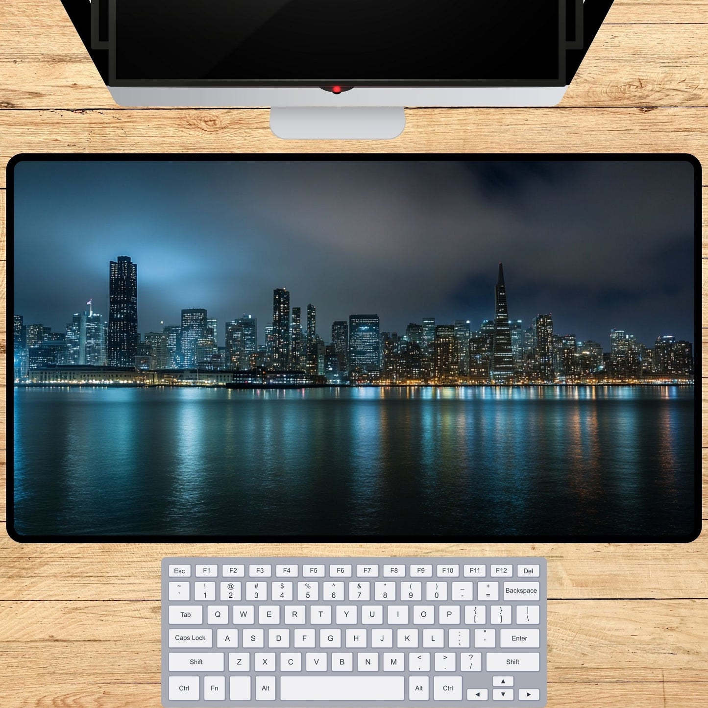 Philadelphia Skyline Desk Mat, Mouse Pad, Gaming Playmat