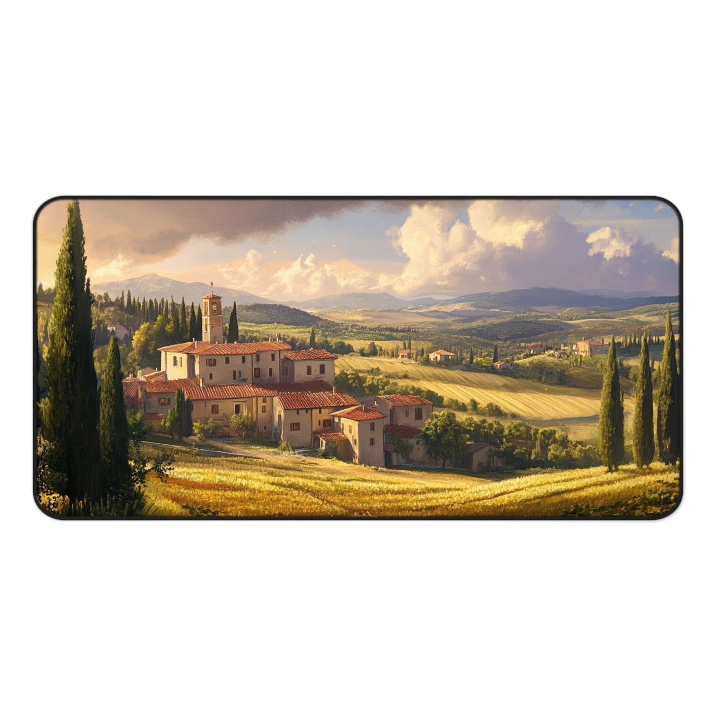 Tuscan Landscape Desk Mat, Mouse Pad, Gaming Playmat