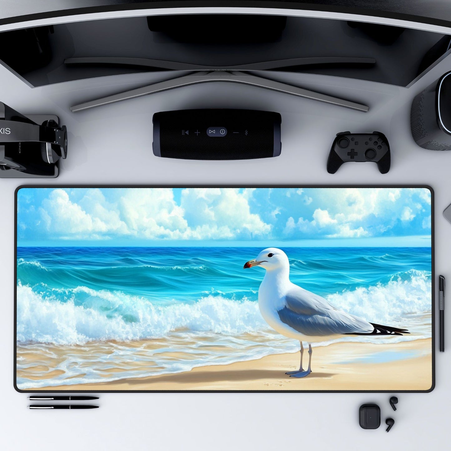 Sea Gull Desk Mat, Mouse Pad, Gaming Mat