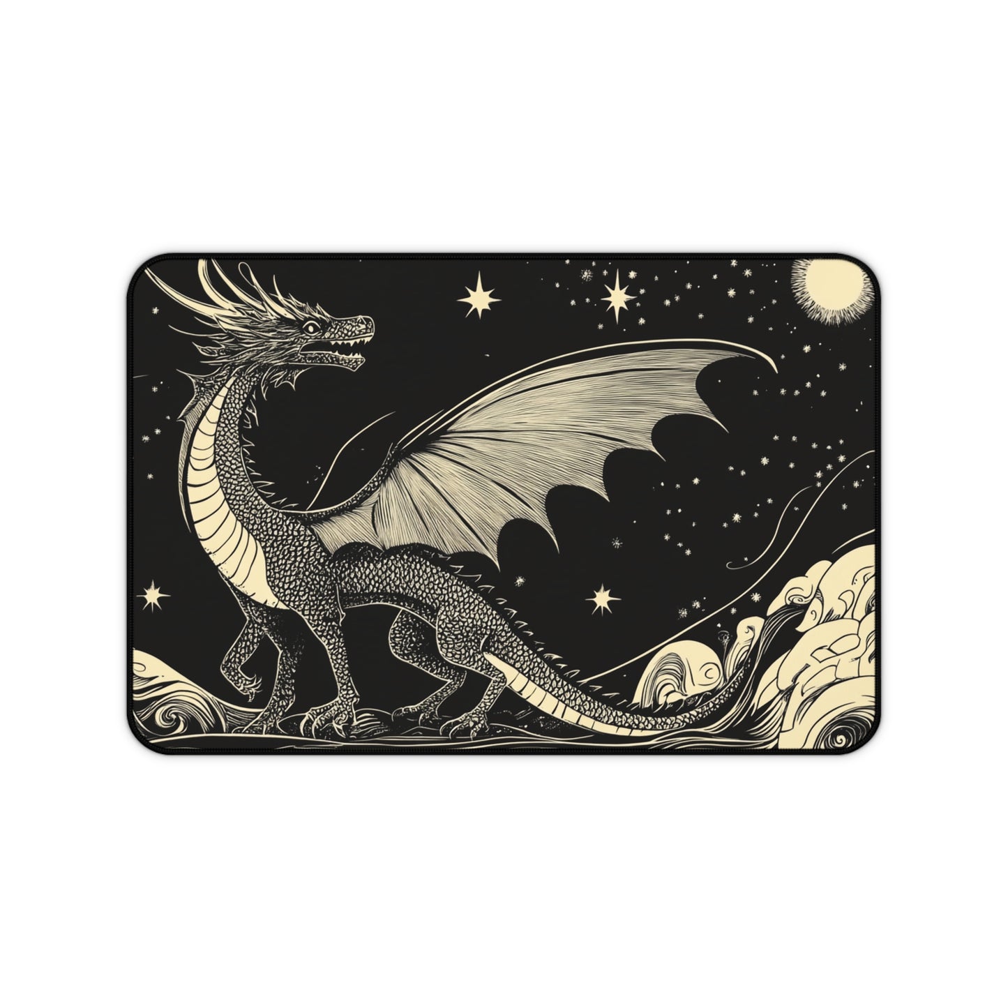 Celestial Dragon Desk Mat, Mouse Pad, Gaming Mat