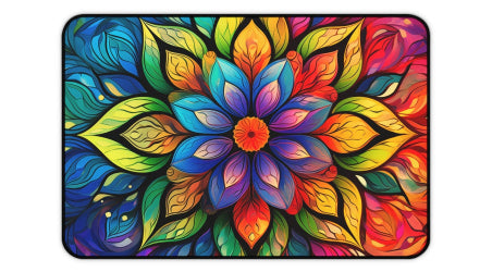 Mandala Desk Mat, Mouse Pad, Gaming Playmat
