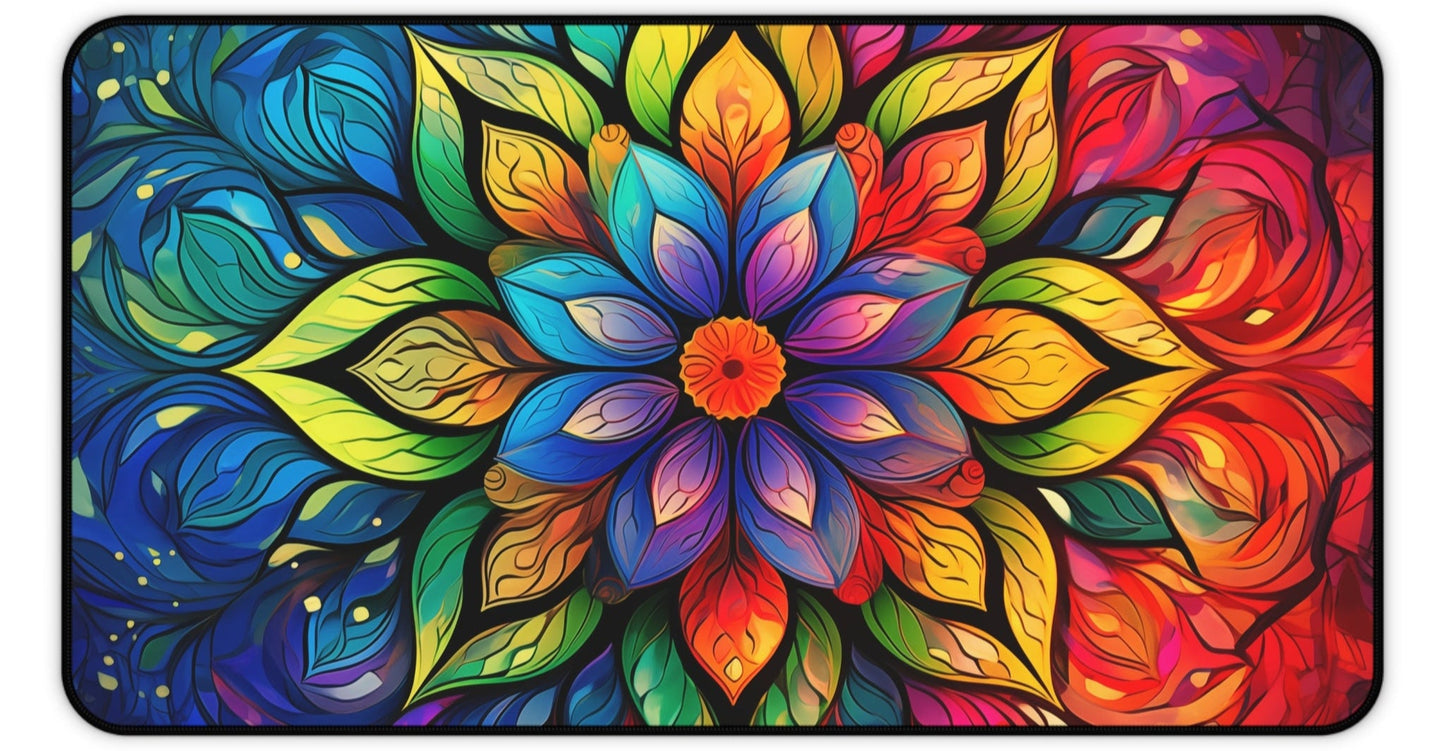 Mandala Desk Mat, Mouse Pad, Gaming Playmat