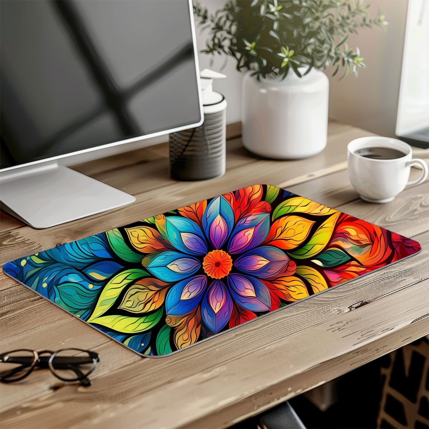 Mandala Desk Mat, Mouse Pad, Gaming Playmat
