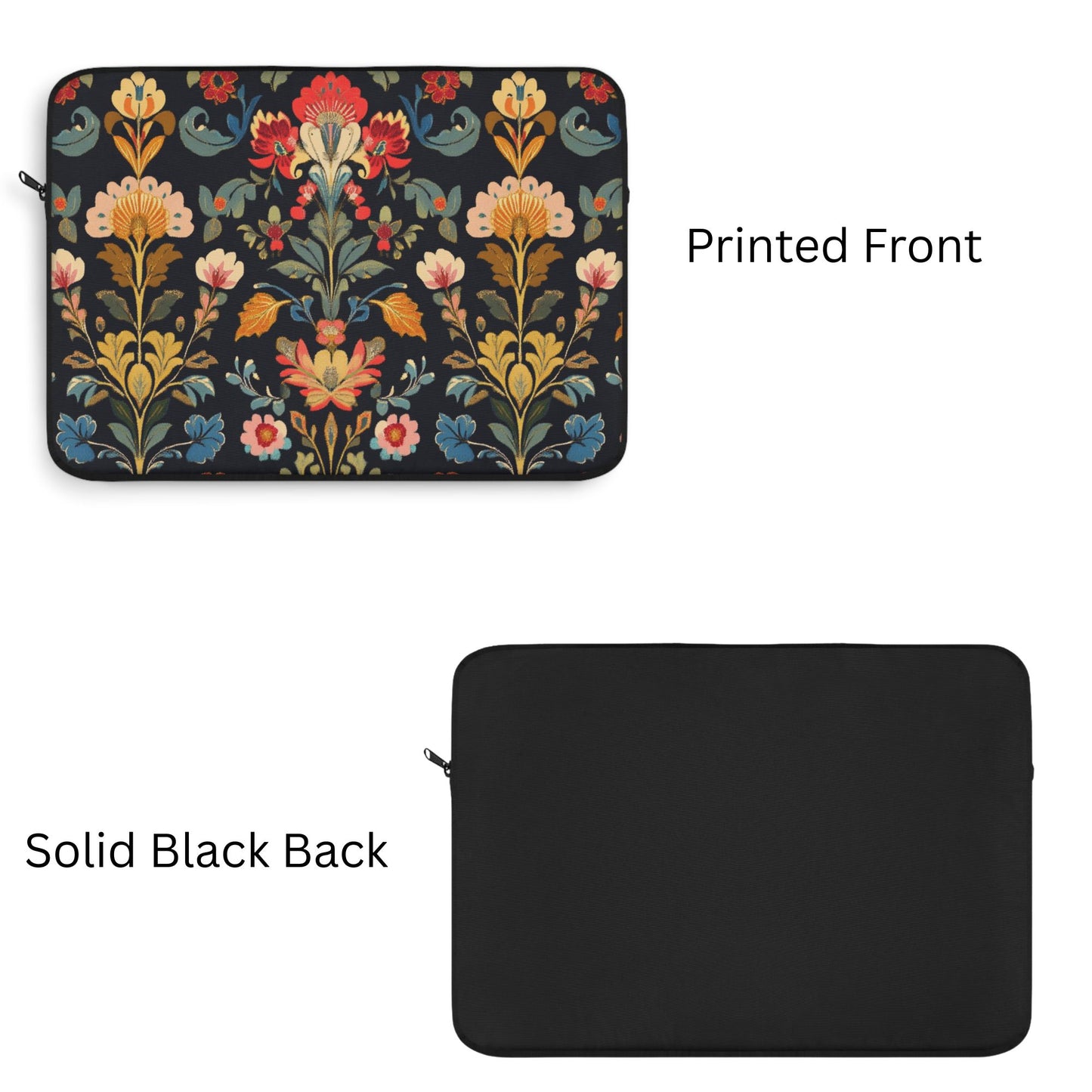 Dark Floral Laptop and Tablet Sleeve/Bag/Case