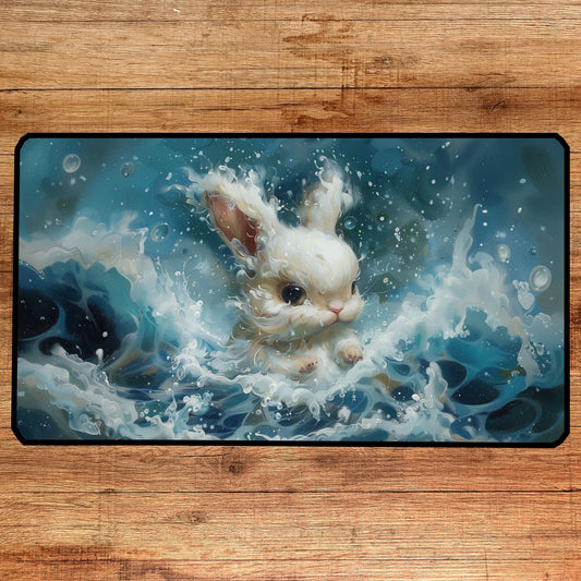 Sea Bunny Desk Mat, Mouse Pad, Gaming Playmat