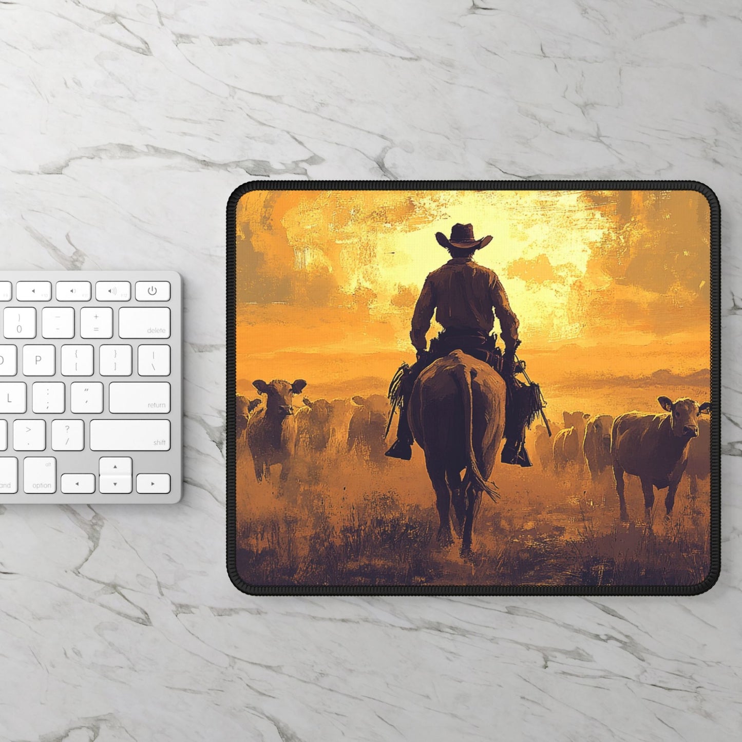 Western Art Desk Mat, Mouse Pad, Gaming Playmat