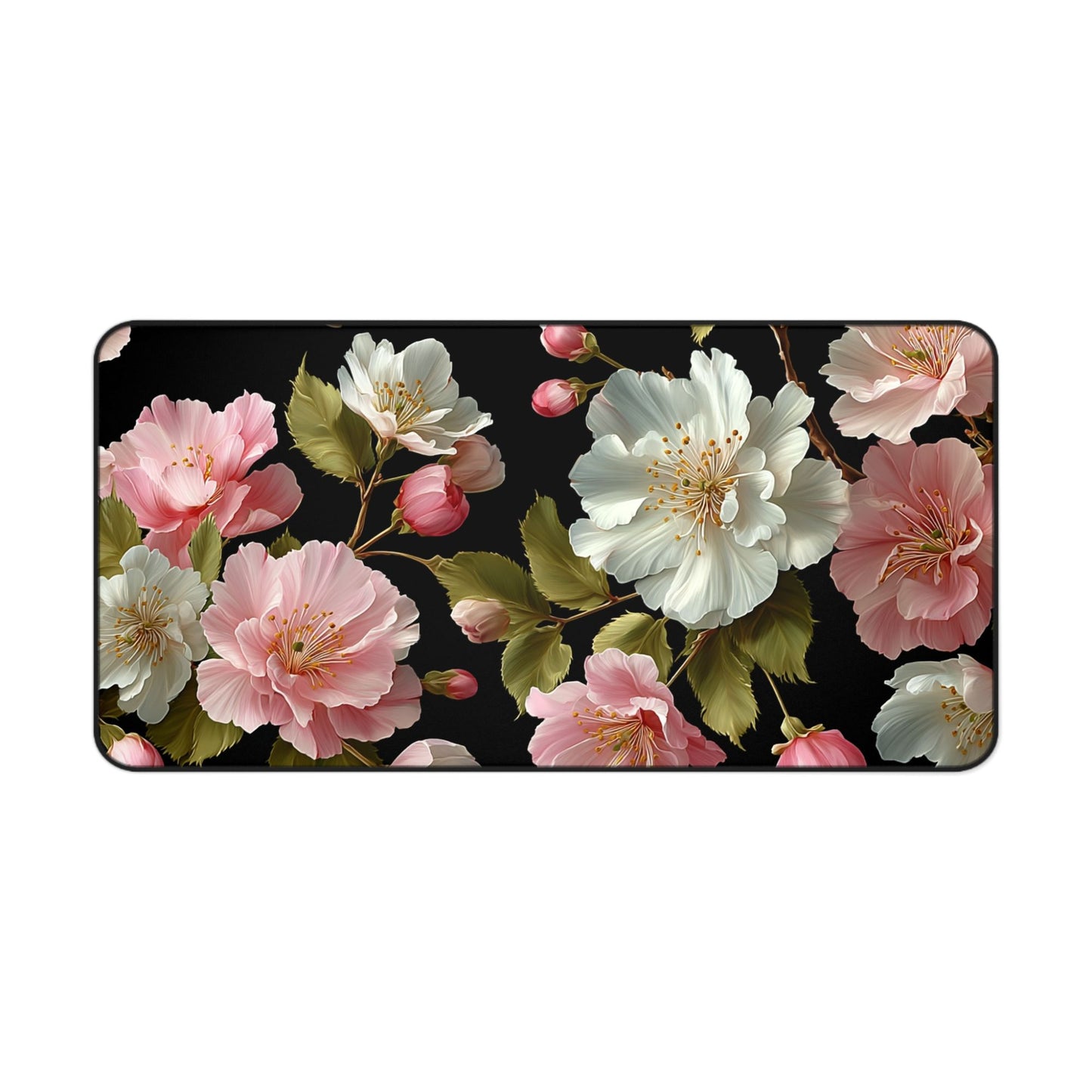 Peony Flowers Desk Mat, Mouse Pad, Gaming Playmat