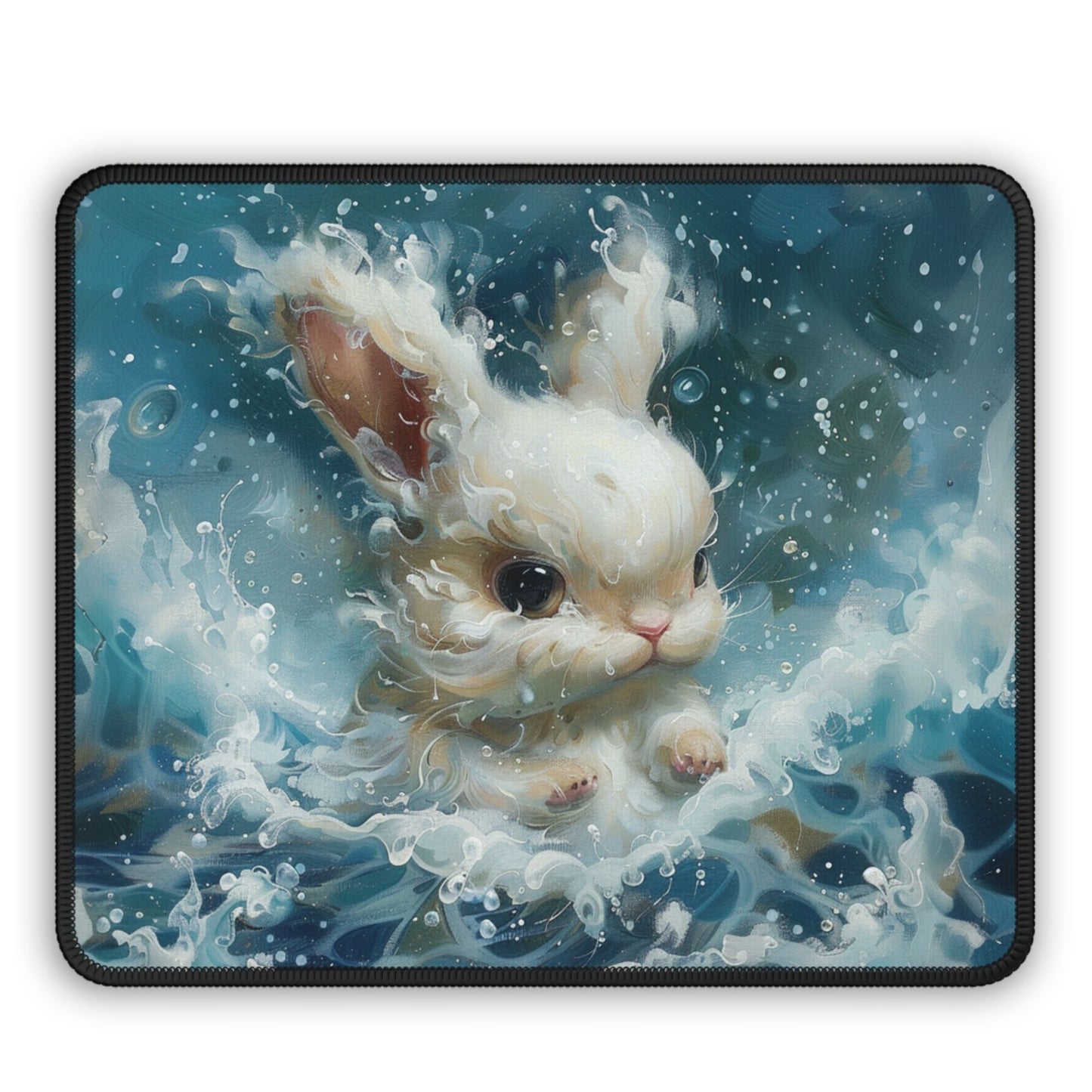 Sea Bunny Desk Mat, Mouse Pad, Gaming Playmat