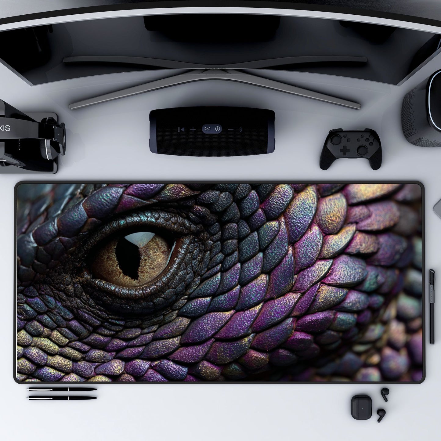 Dragon Eye Desk Mat, Mouse Pad, Gaming Playmat