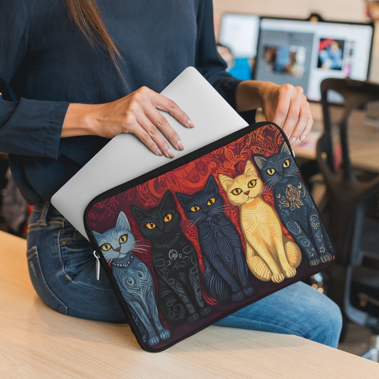 Folk Art Laptop and Tablet Sleeve/Bag/Case