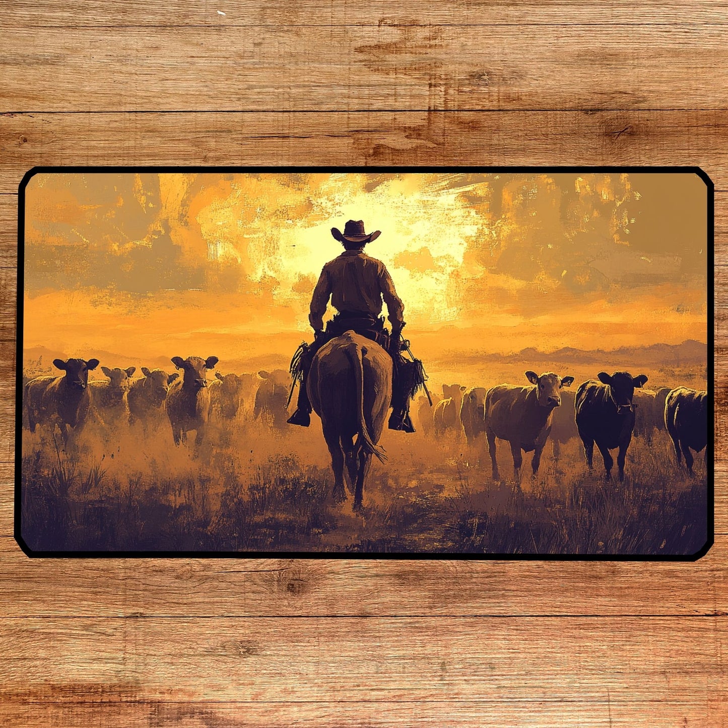 Western Art Desk Mat, Mouse Pad, Gaming Playmat