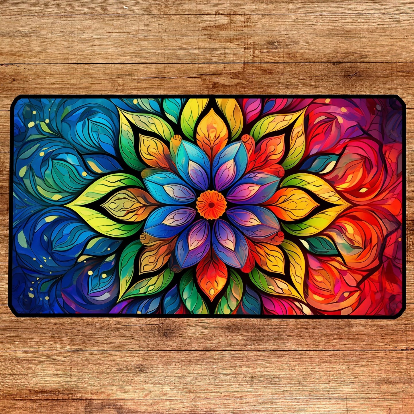 Mandala Desk Mat, Mouse Pad, Gaming Playmat