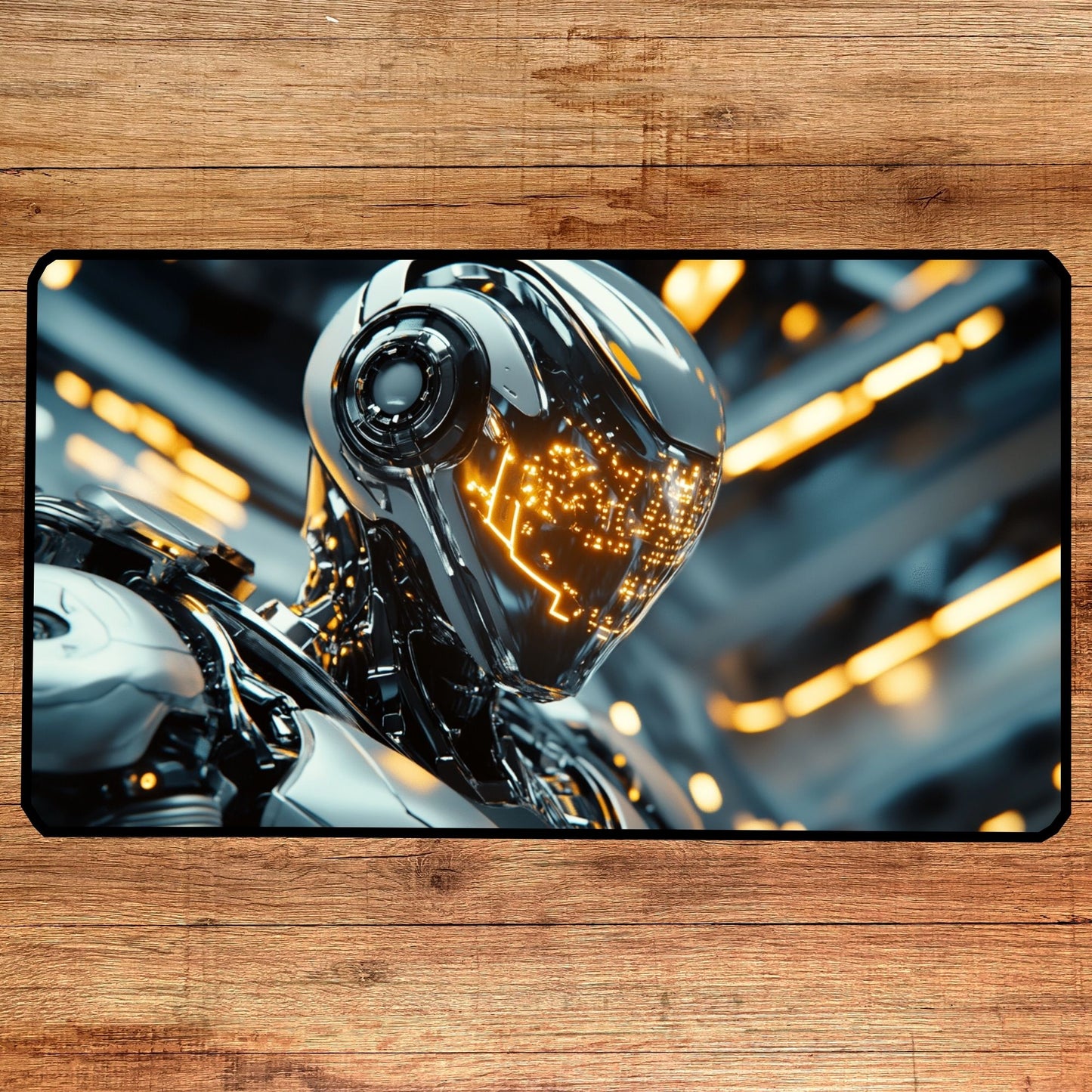 Android Sci Fi Desk Mat, Mouse Pad, Gaming Mat