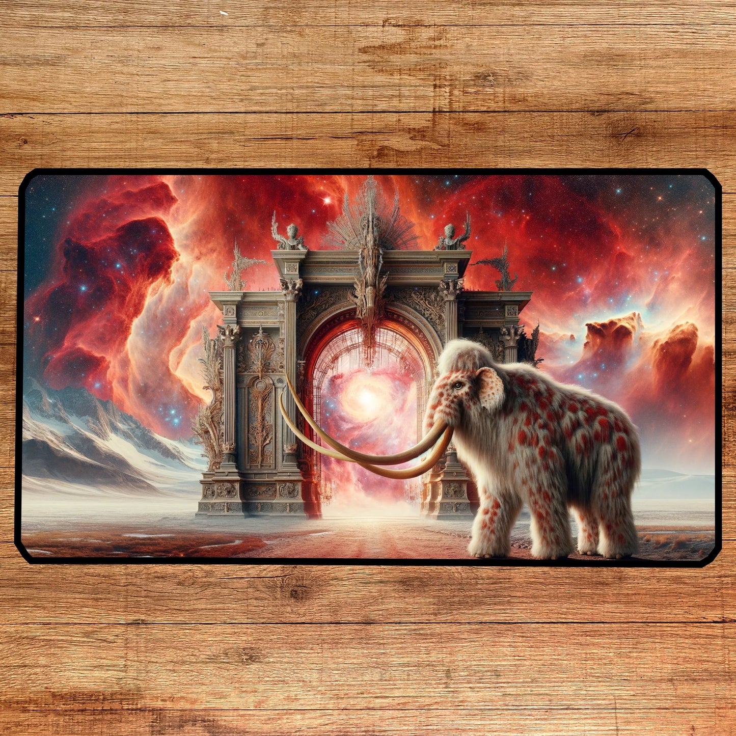 Portal to Nebula Desk Mat, Mouse Pad, Gaming Playmat