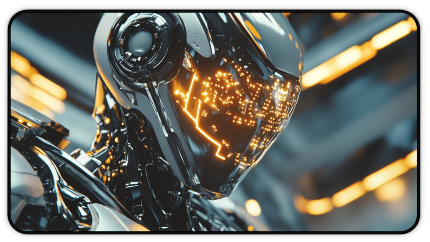 Android Sci Fi Desk Mat, Mouse Pad, Gaming Mat